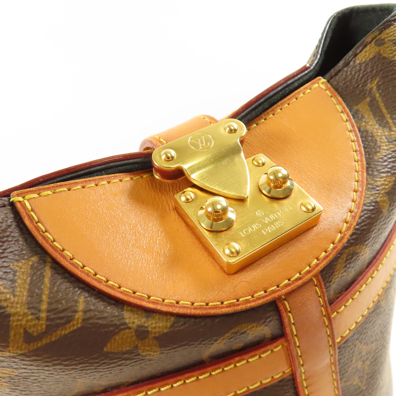 LOUIS VUITTON LV GHW Duffle 2 Way Shoulder Bag Handbag M43587 Monogram Brown
