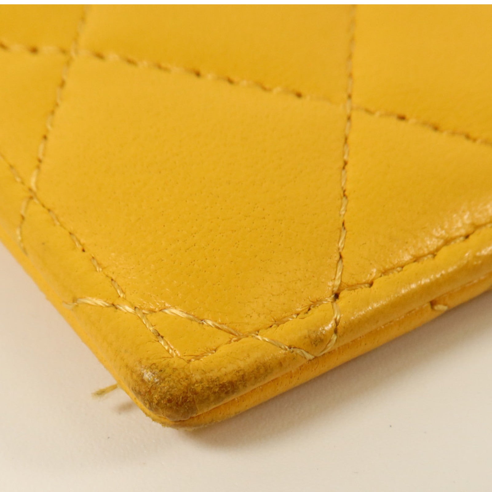 CHANEL 羊皮皮革Zip Card Case金扣卡片套