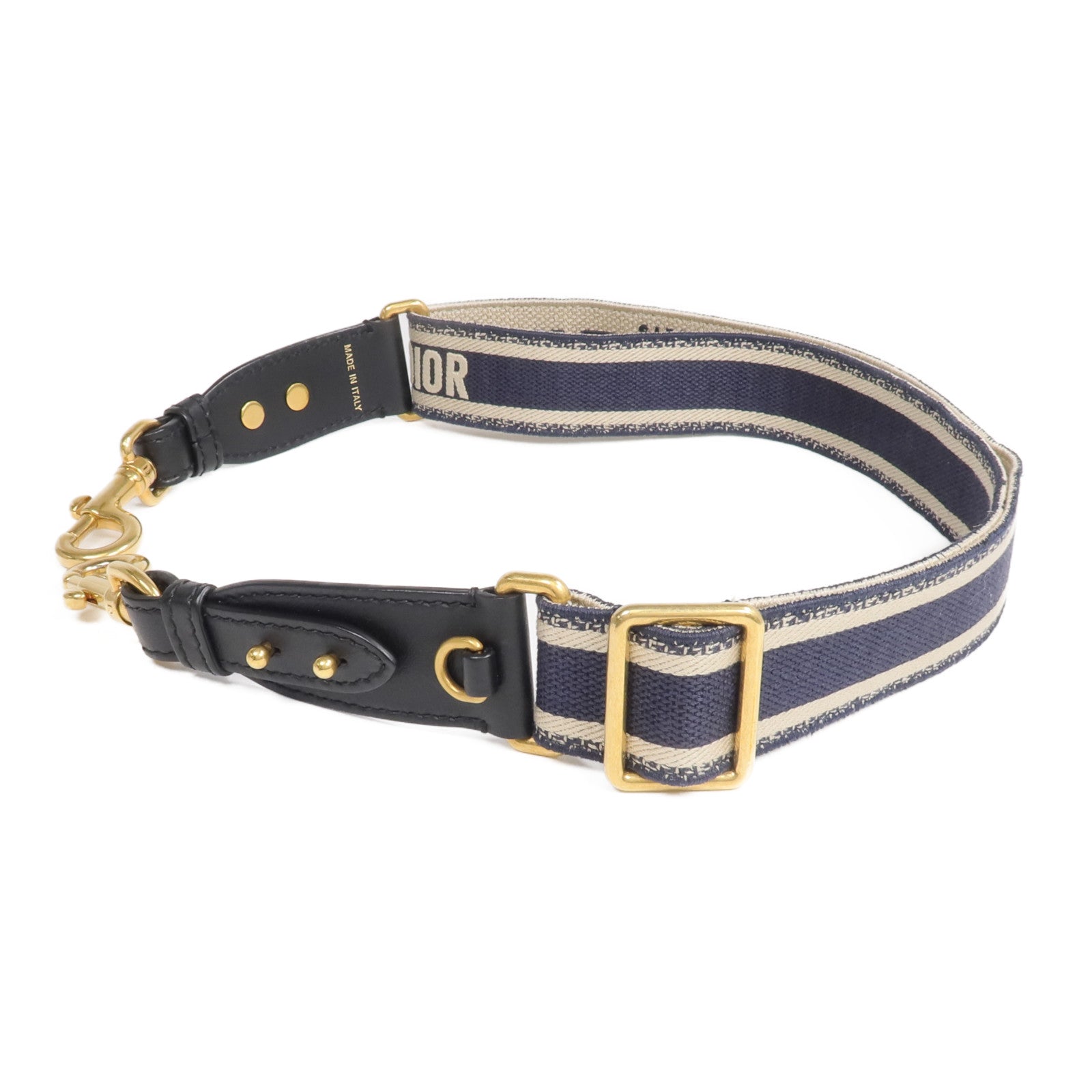 Dior 帆布Strap金扣肩背帶