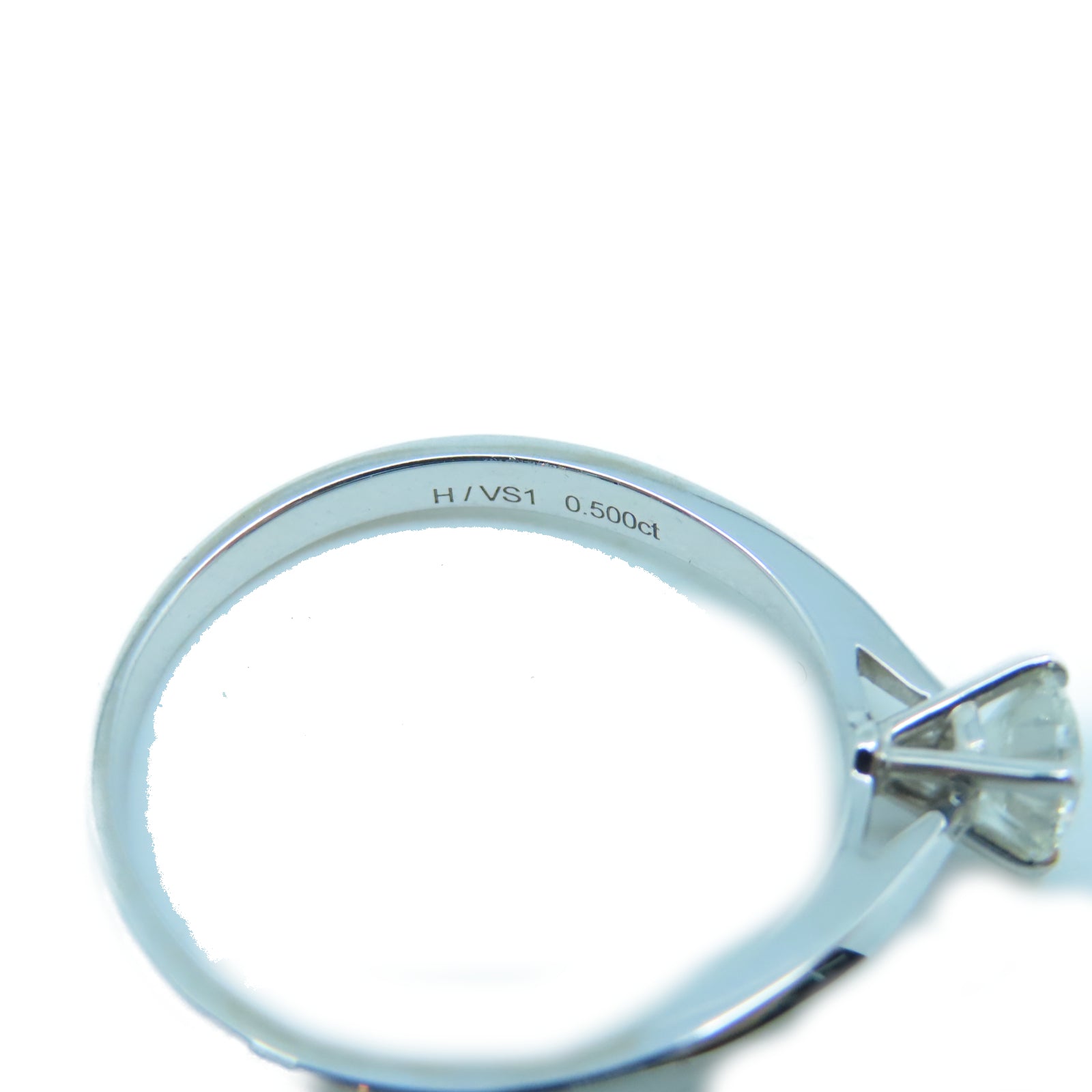 JEWELRY **【激減優惠】18K白金Diamond Ring 0.50ct鑽石戒指US#8