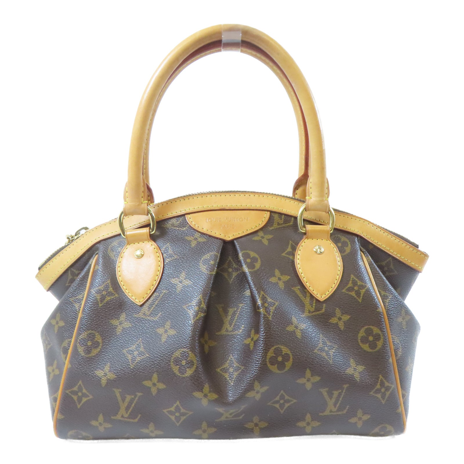 LOUIS VUITTON Monogram Tivoli PM金扣手挽袋啡色