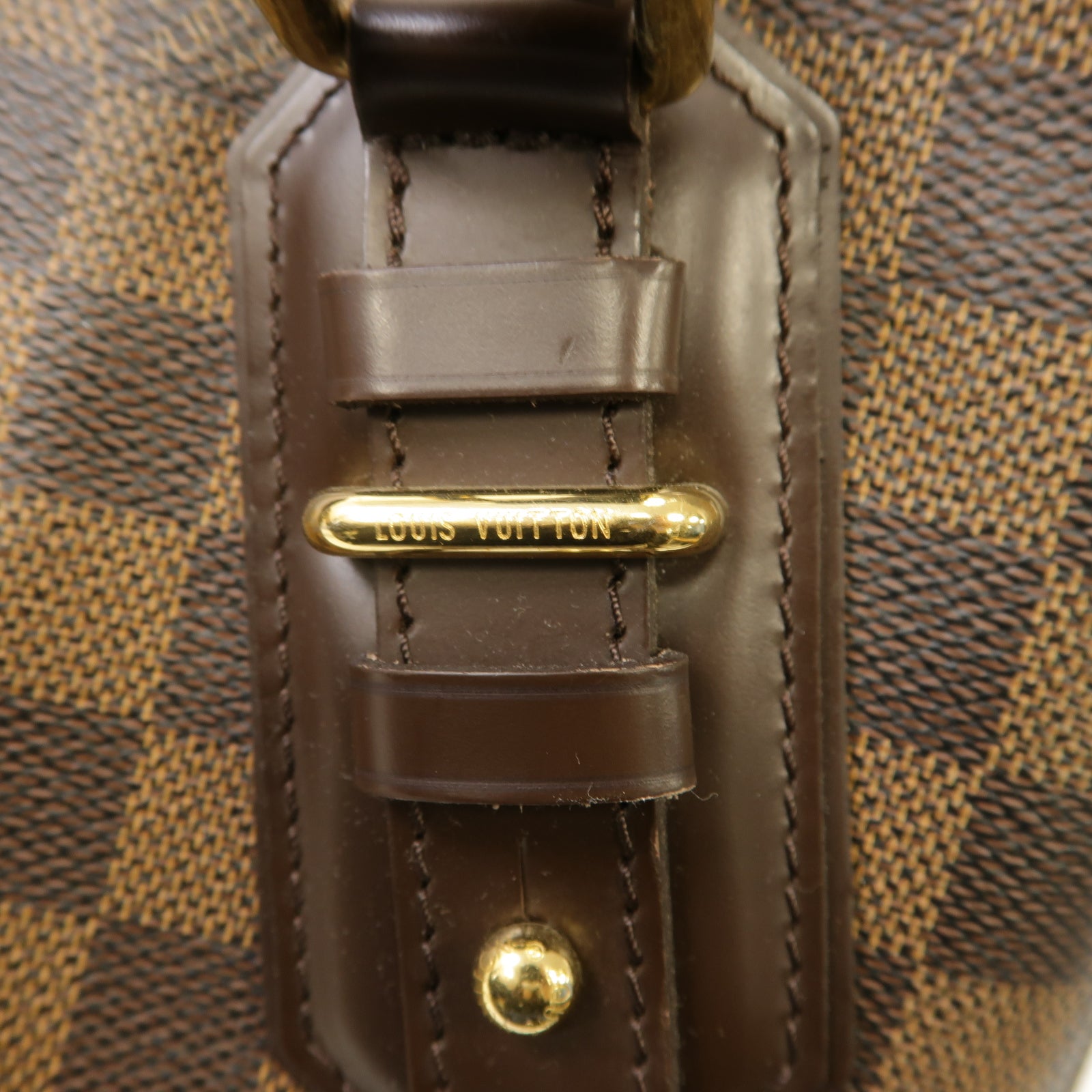 LOUIS VUITTON 【激減優惠】Damier Greet金扣肩背袋棕色