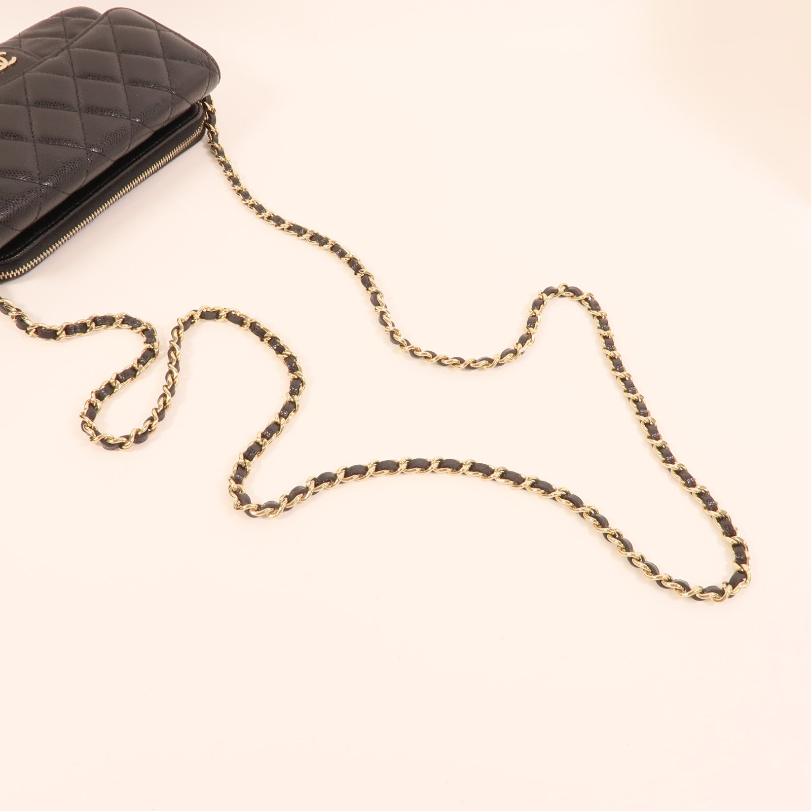 CHANEL 牛皮皮革Flap Phone Holder肩背袋