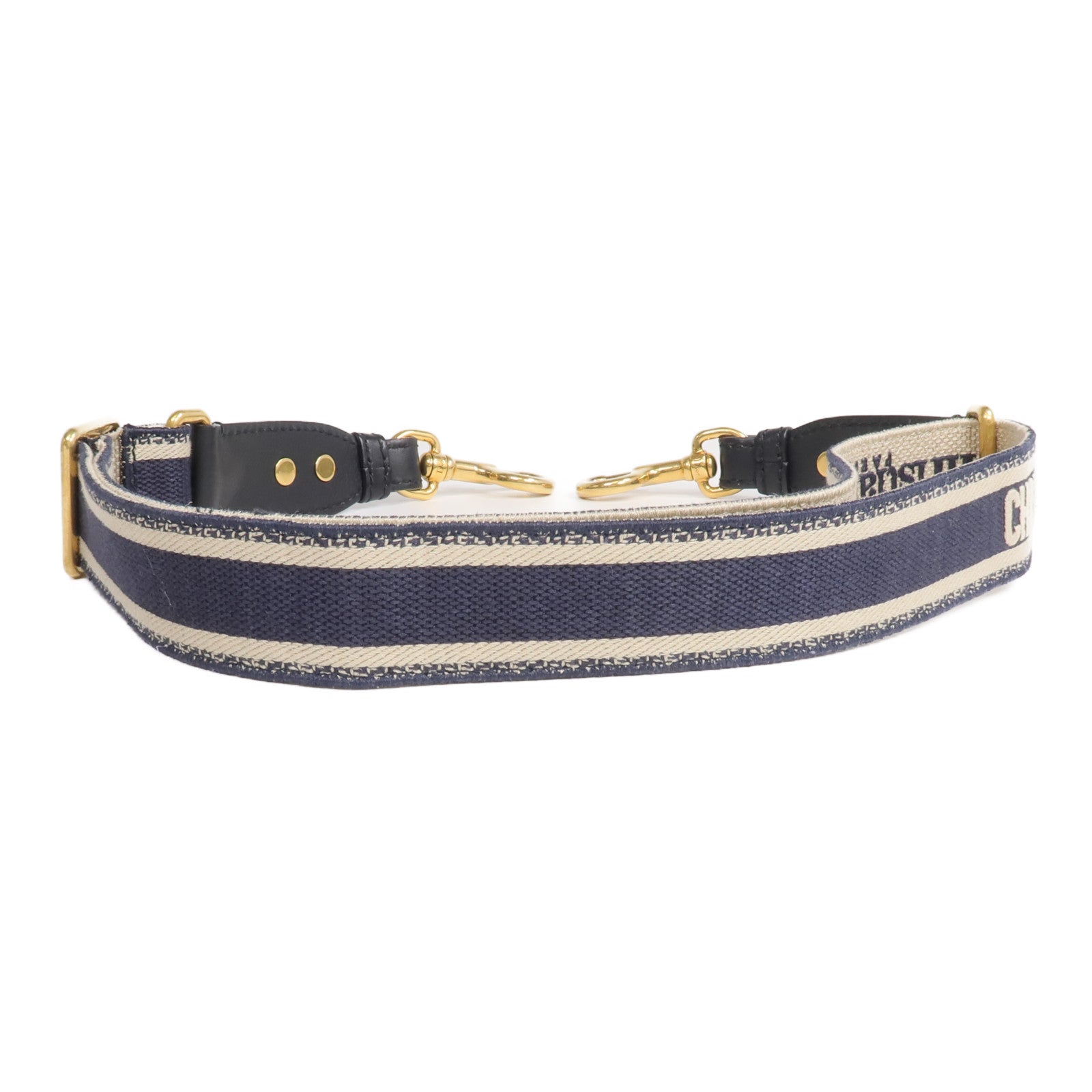Dior 帆布Strap金扣肩背帶