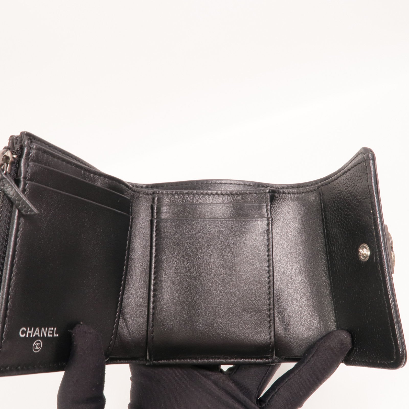 CHANEL 牛皮皮革Boy Wallet錢包