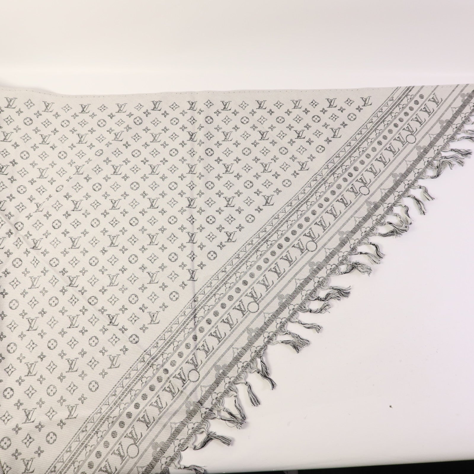 LOUIS VUITTON 絲質/羊毛Scarf絲巾