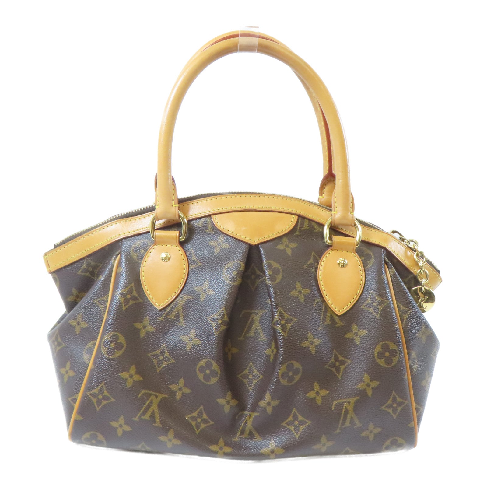LOUIS VUITTON Monogram Tivoli PM金扣手挽袋啡色