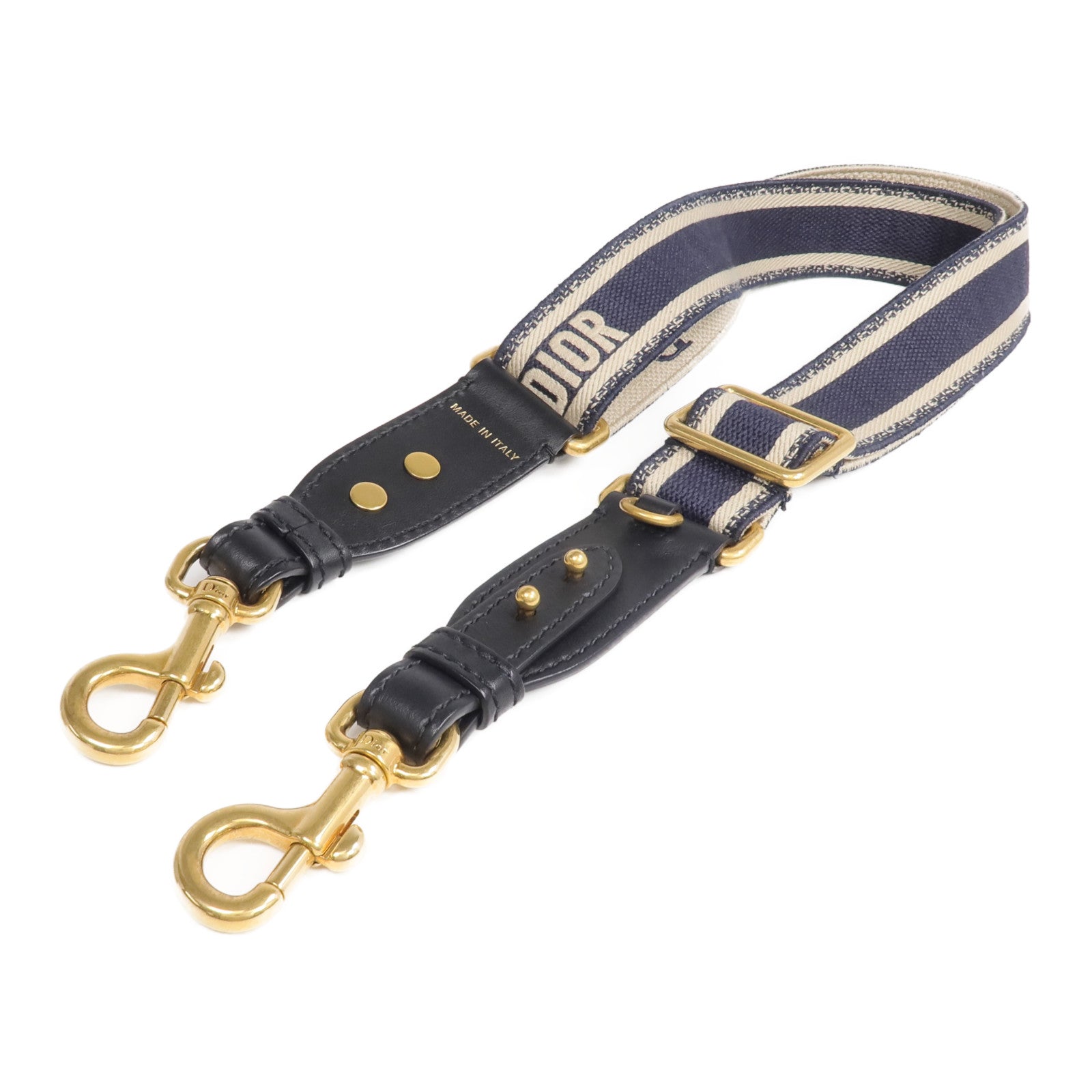 Dior 帆布Strap金扣肩背帶