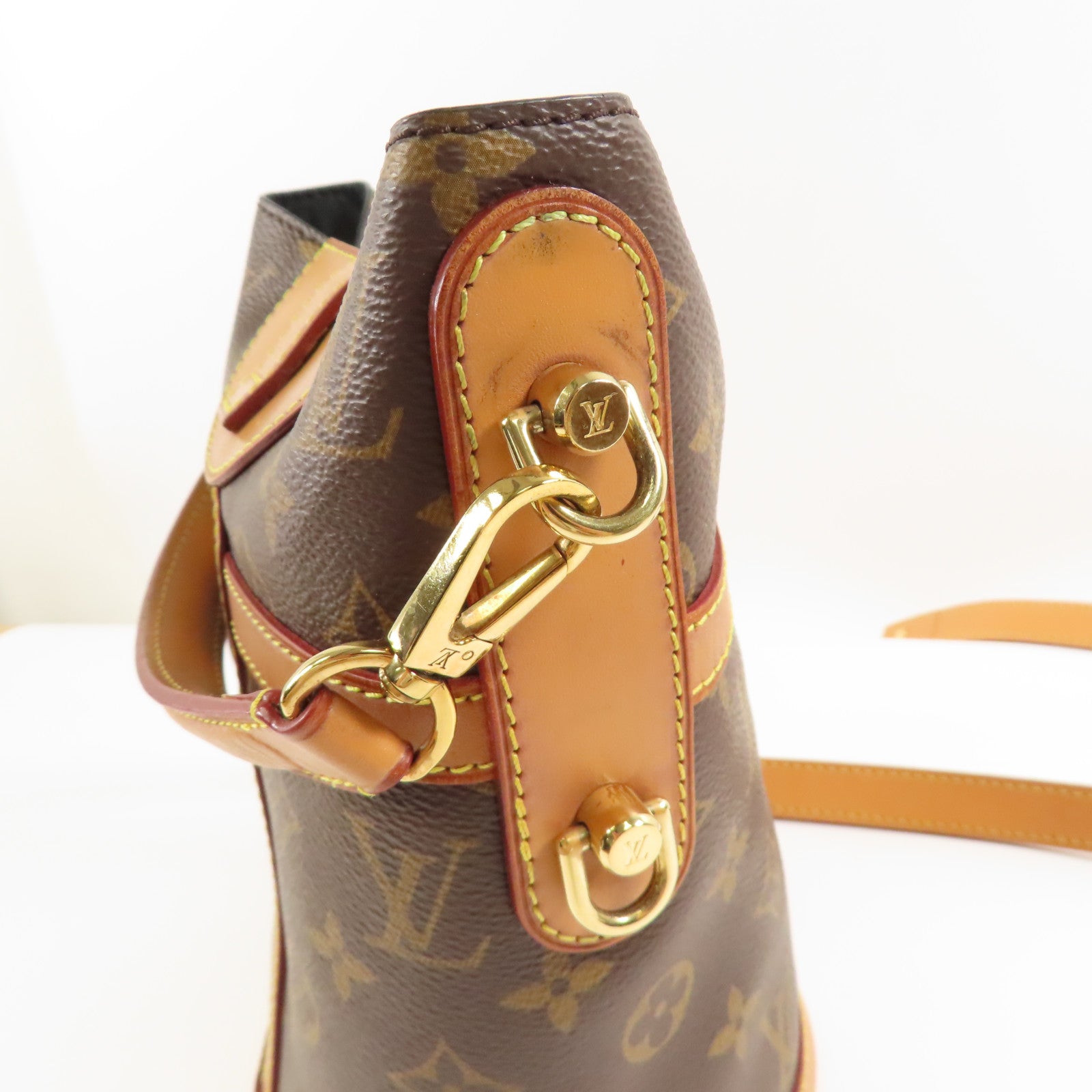 LOUIS VUITTON LV GHW Duffle 2 Way Shoulder Bag Handbag M43587 Monogram Brown