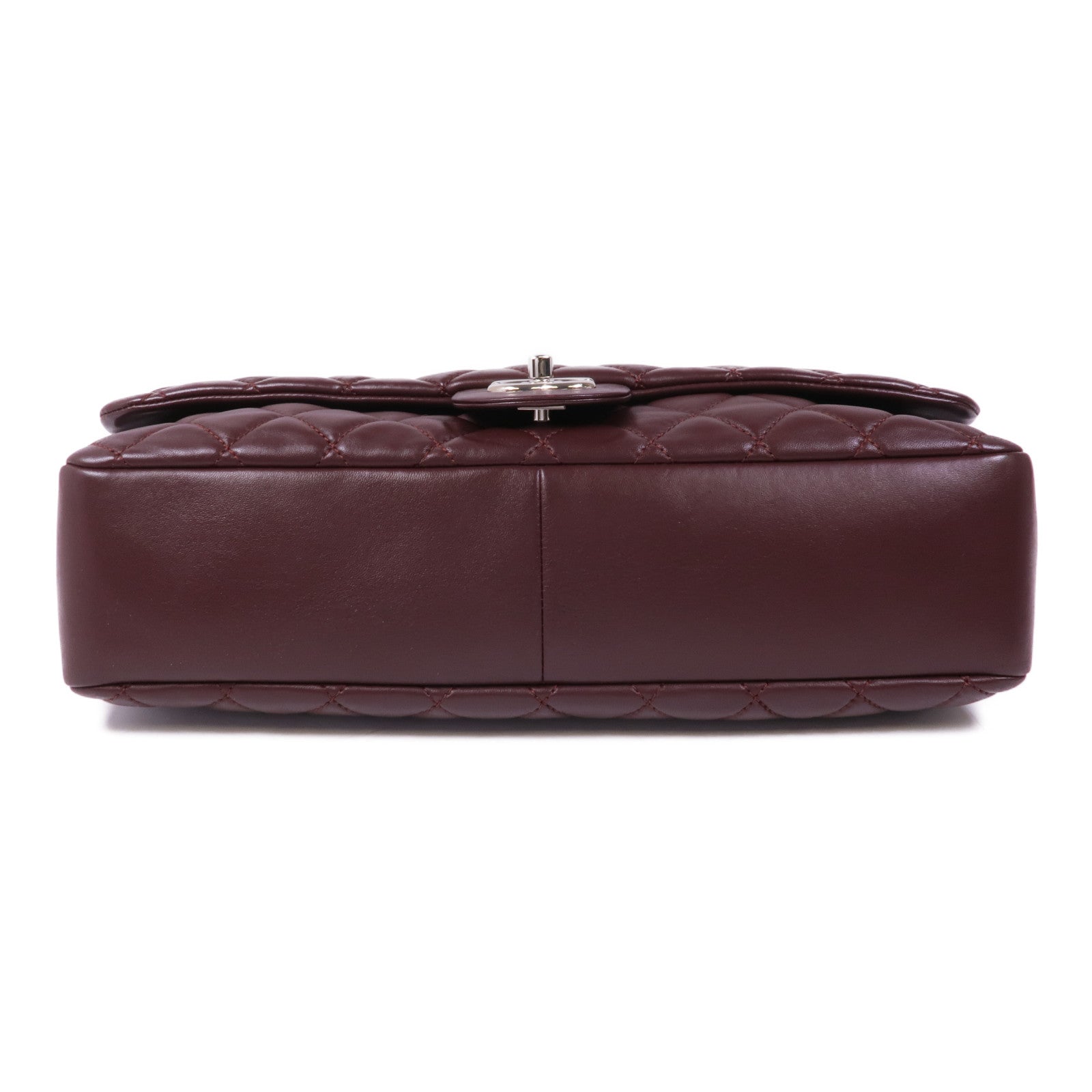 CHANEL 羊皮皮革Chain Shoulder Bag銀扣鏈帶肩背袋