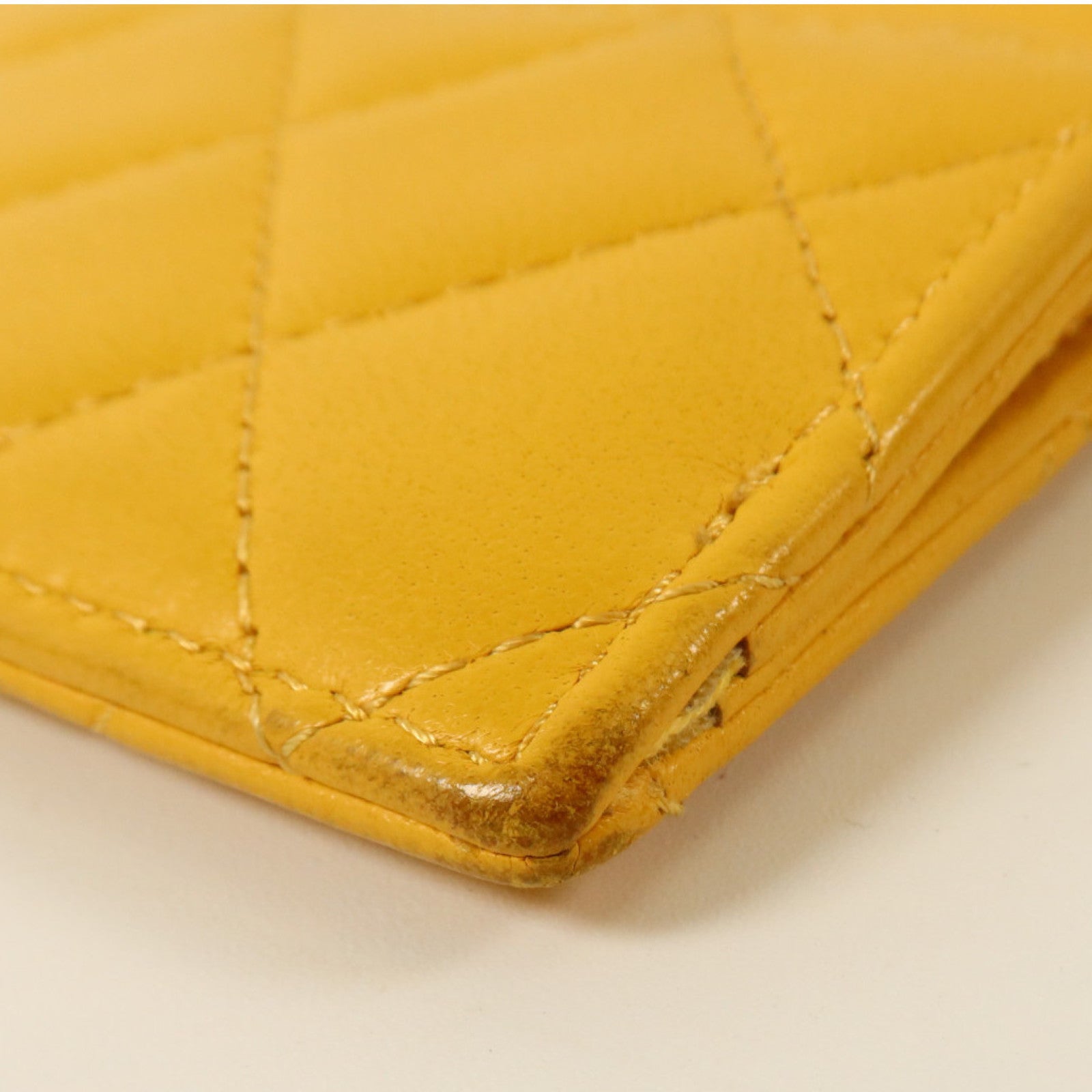 CHANEL 羊皮皮革Zip Card Case金扣卡片套