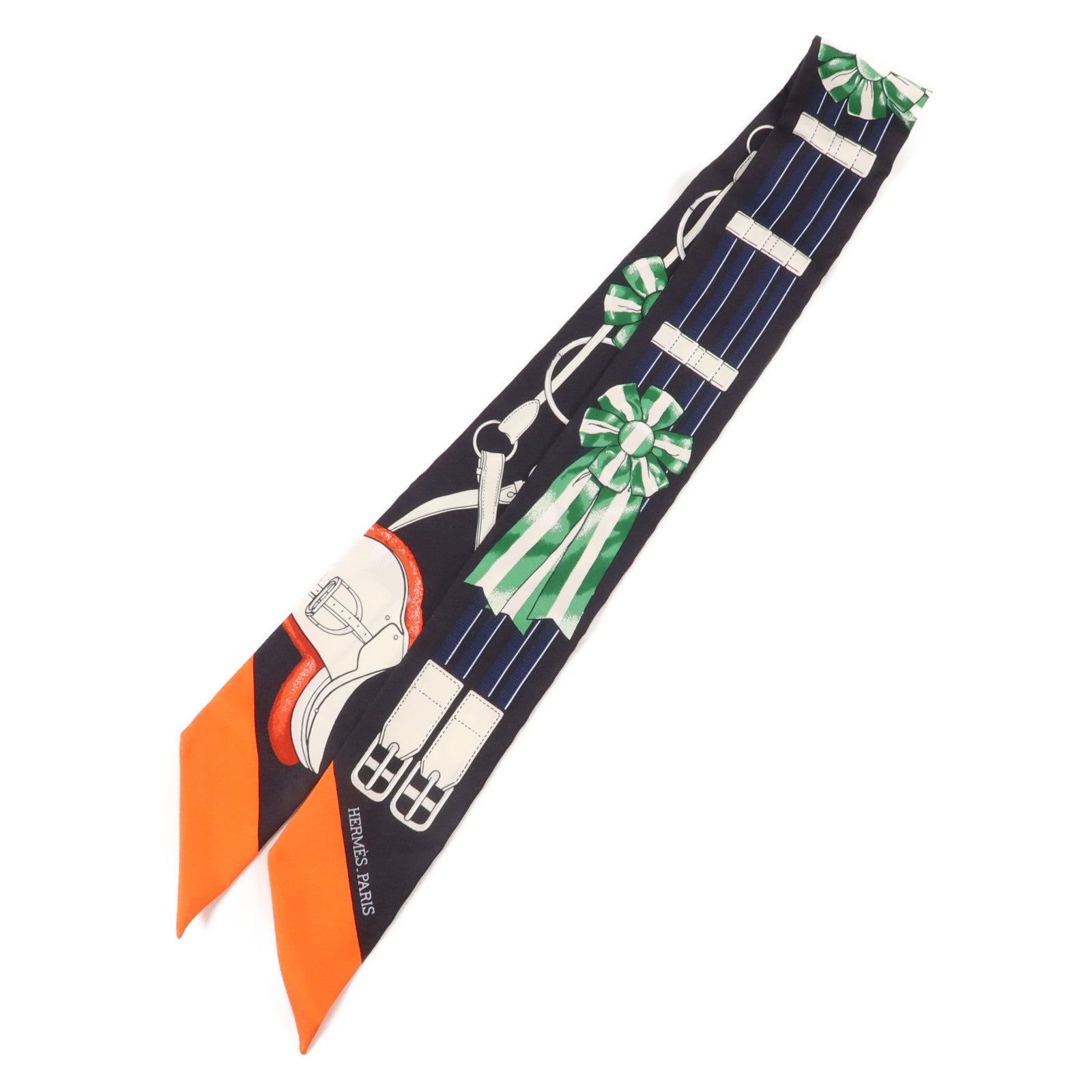HERMES 絲質Twilly絲巾