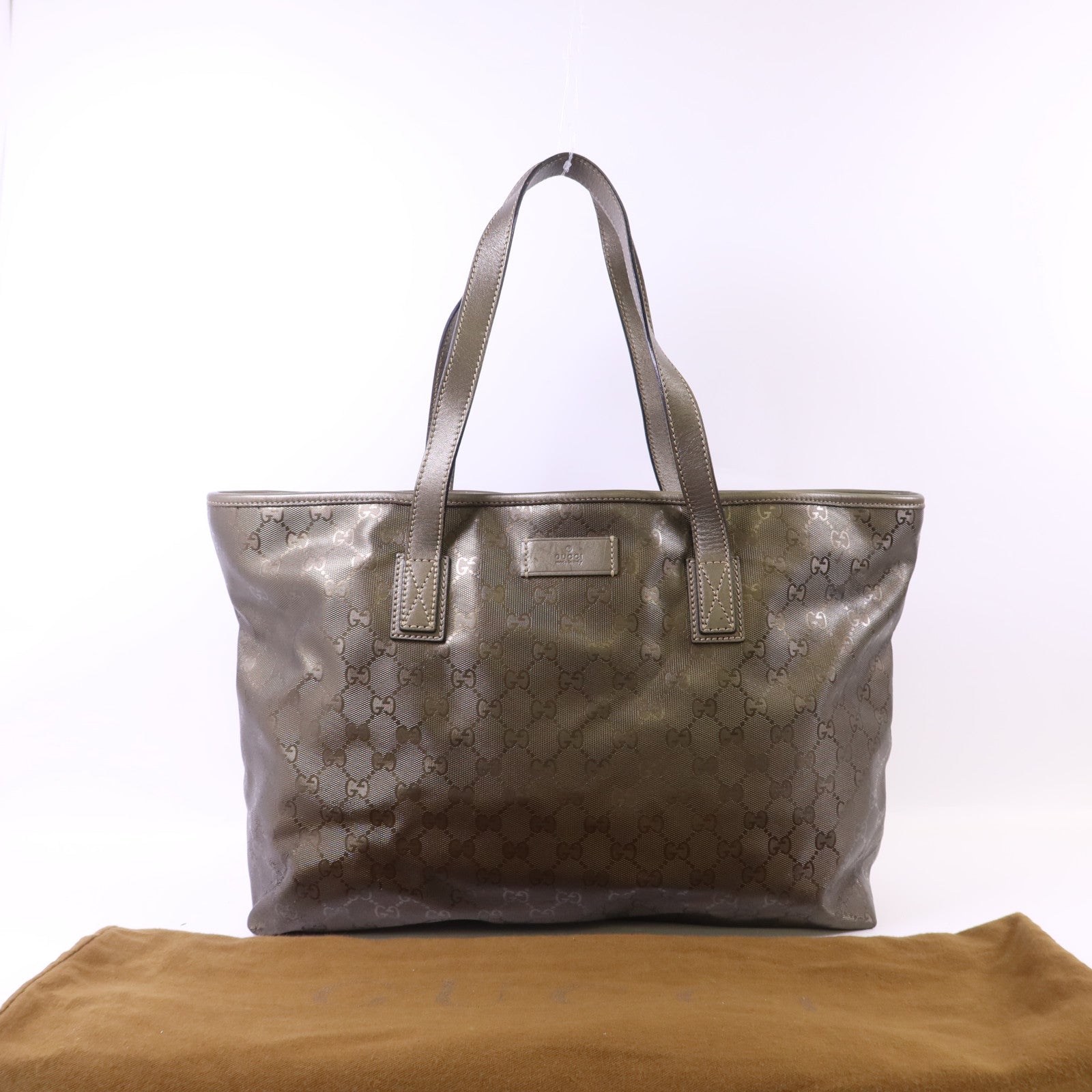 GUCCI 塗層帆布Shoulder Tote肩背袋/手挽袋