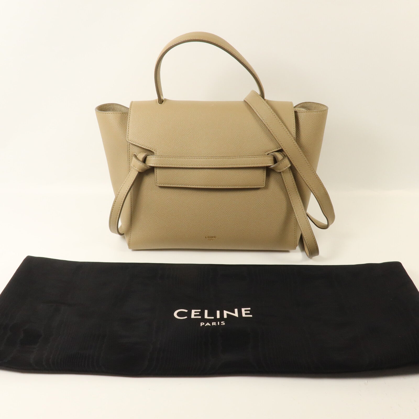 CELINE 牛皮皮革Micro Belt Bag手挽肩背兩用袋