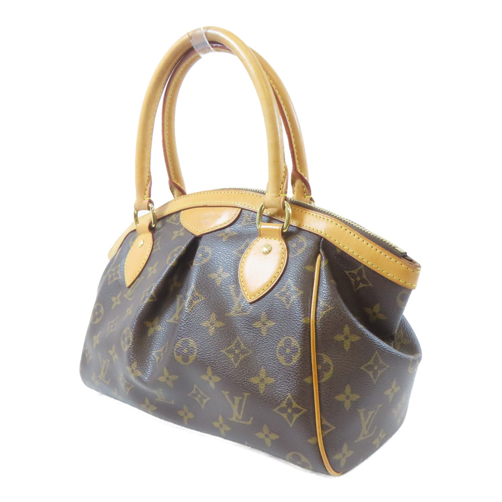 LOUIS VUITTON Monogram Tivoli PM金扣手挽袋啡色