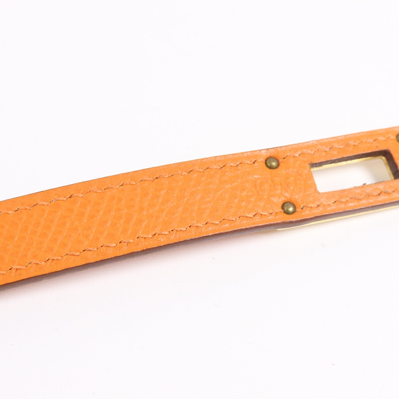 HERMES Epsom皮革Kelly Long Wallet長錢包Orange