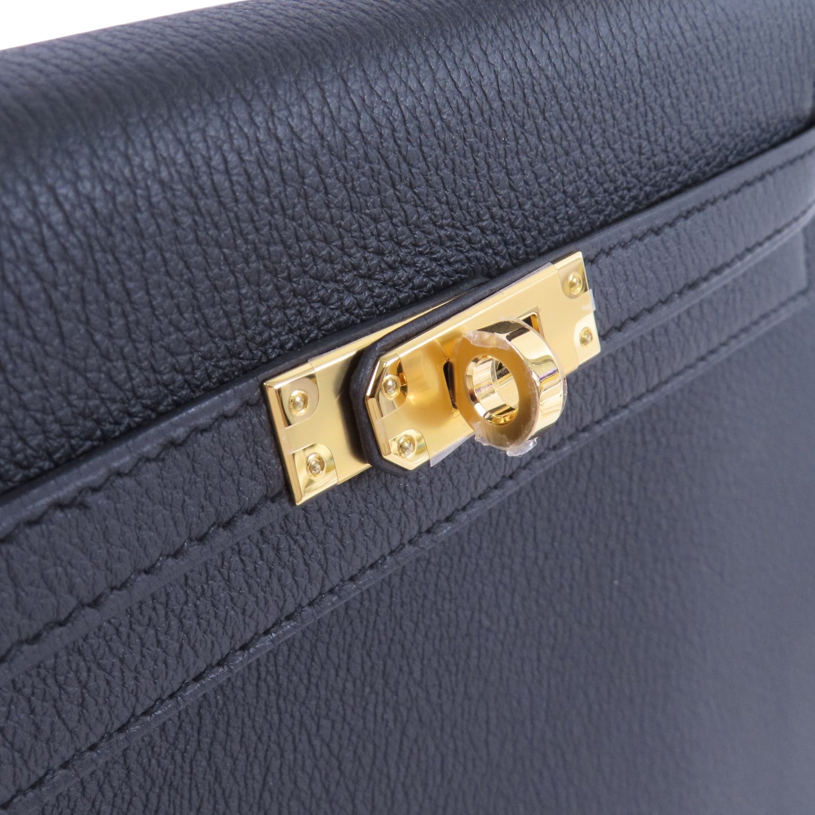 HERMES 【激減優惠】Togo皮革Kelly 25 2Way Hand Bag金扣手挽肩背兩用袋