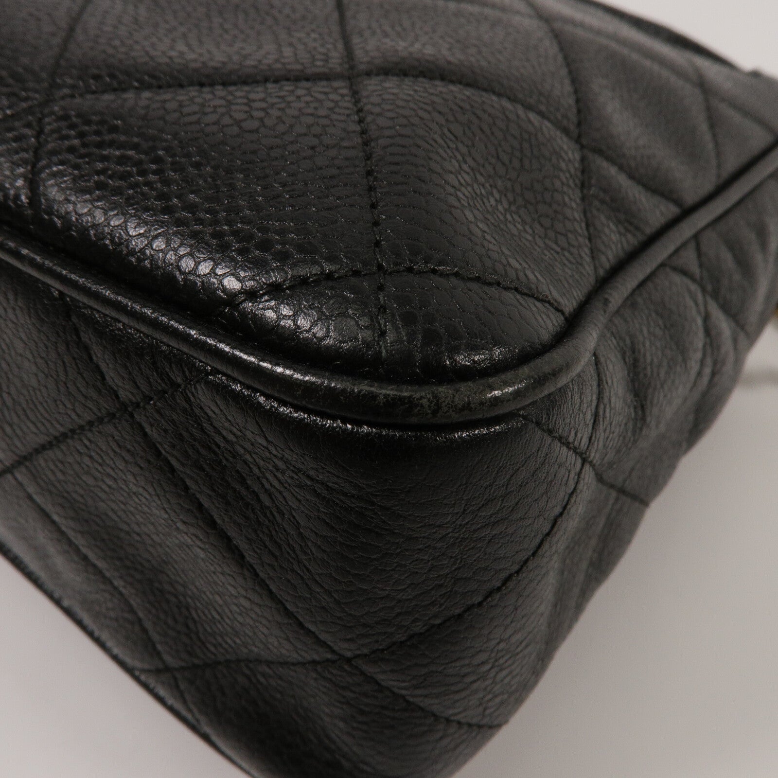 CHANEL 牛皮皮革Vintage Chain Shoulder鏈帶肩背袋