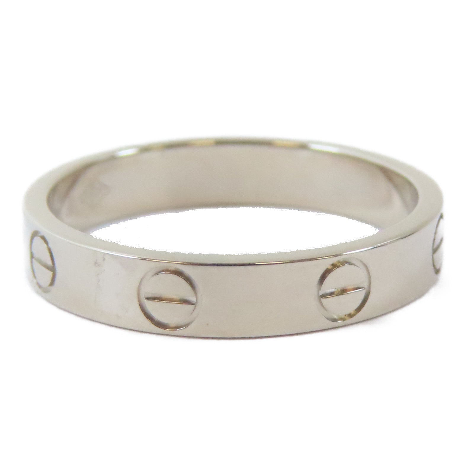 CARTIER 18K白金Mini Love Ring戒指Cartier#55/US#7