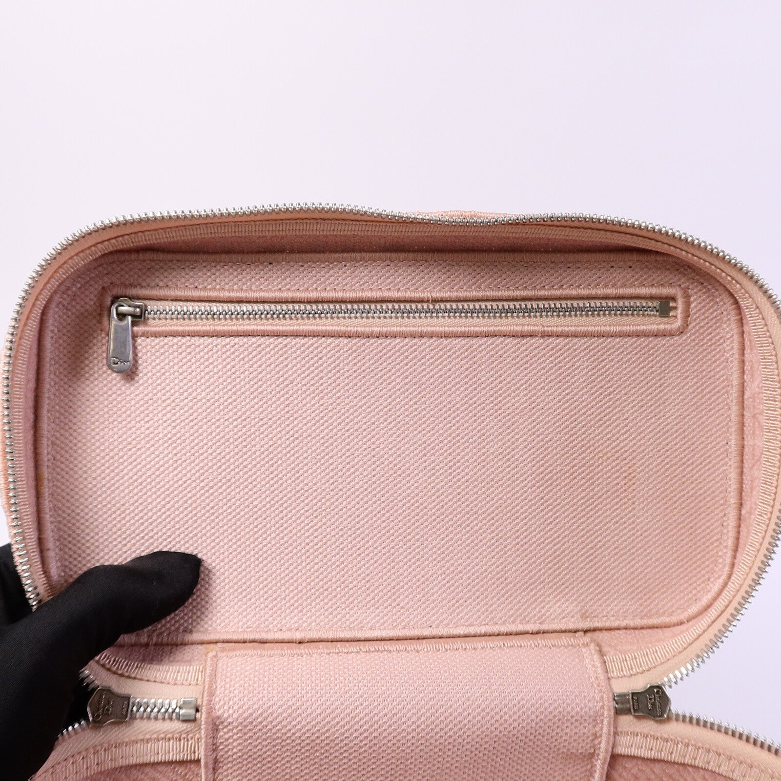 Dior 帆布Vanity case手挽袋