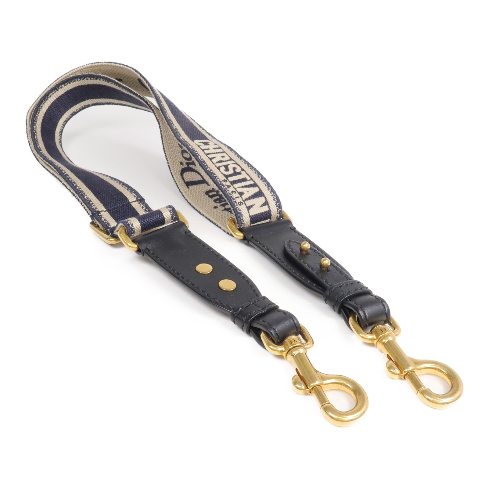Dior 帆布Strap金扣肩背帶