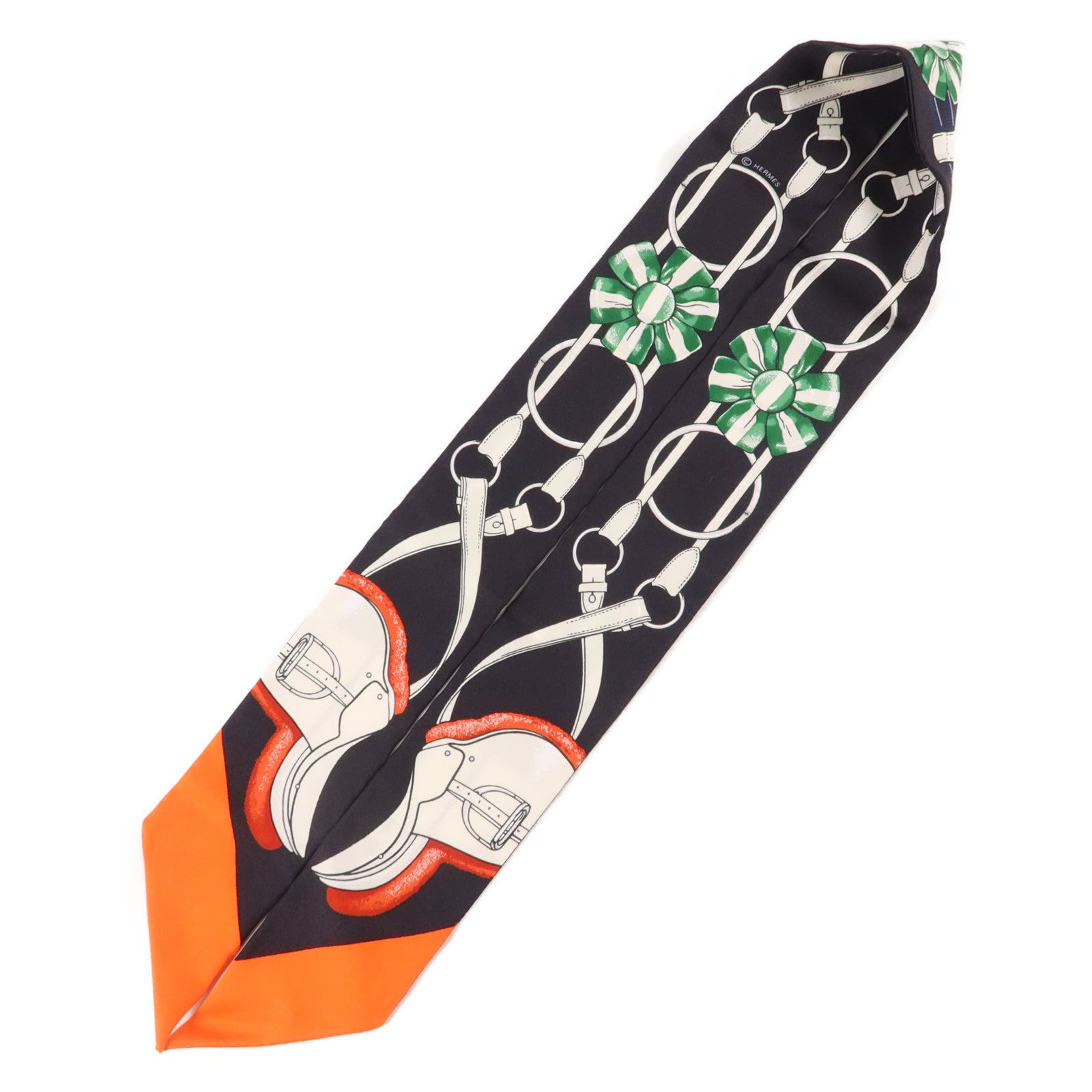 HERMES 絲質Twilly絲巾