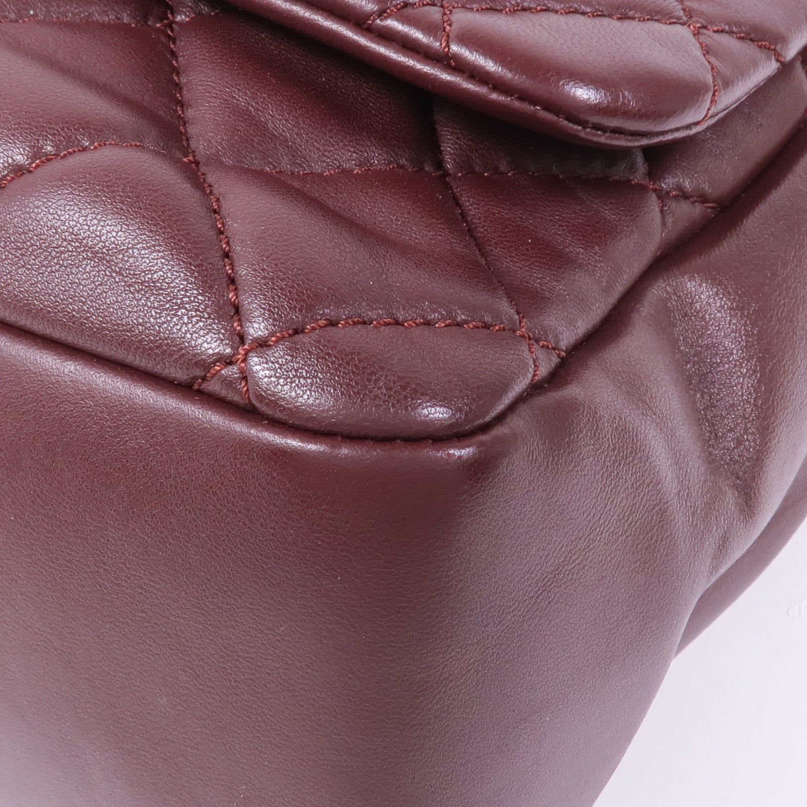 CHANEL 羊皮皮革Chain Shoulder Bag銀扣鏈帶肩背袋