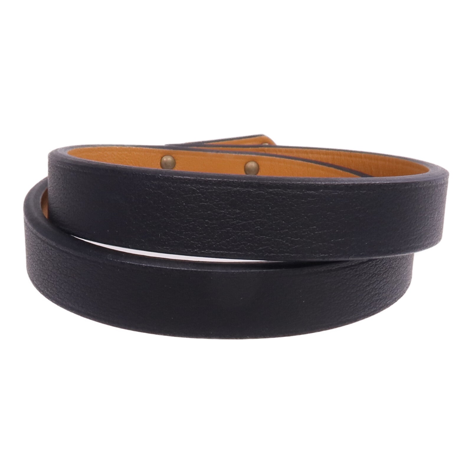 HERMES Swift皮革Mini Kelly Double Tour Bracelet金扣手帶Noir
