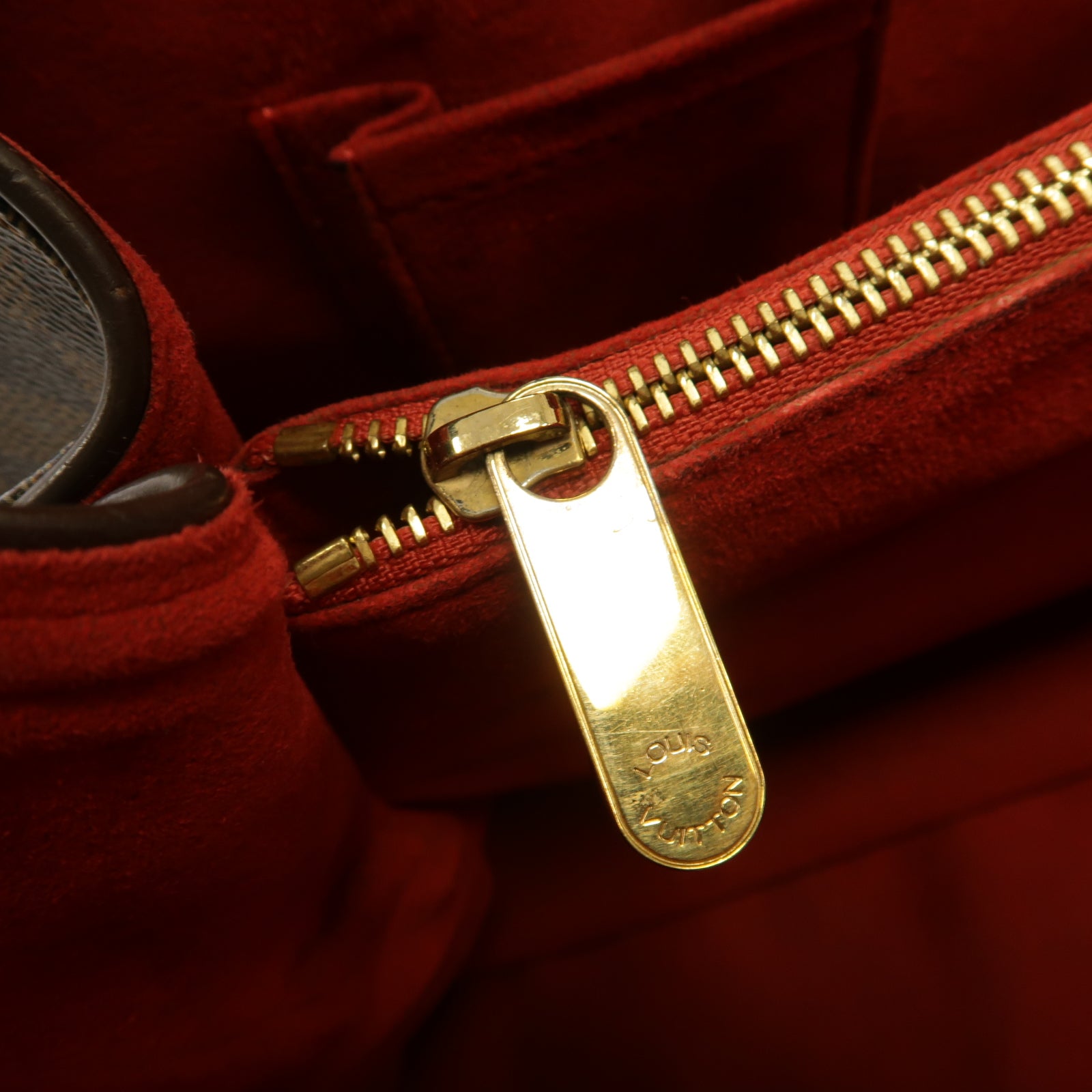 LOUIS VUITTON 【激減優惠】Damier Greet金扣肩背袋棕色