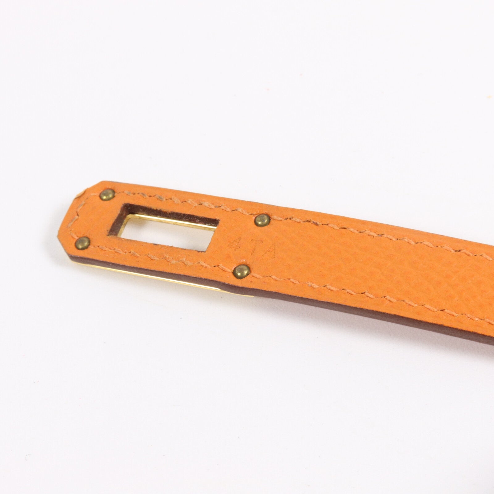 HERMES Epsom皮革Kelly Long Wallet長錢包Orange