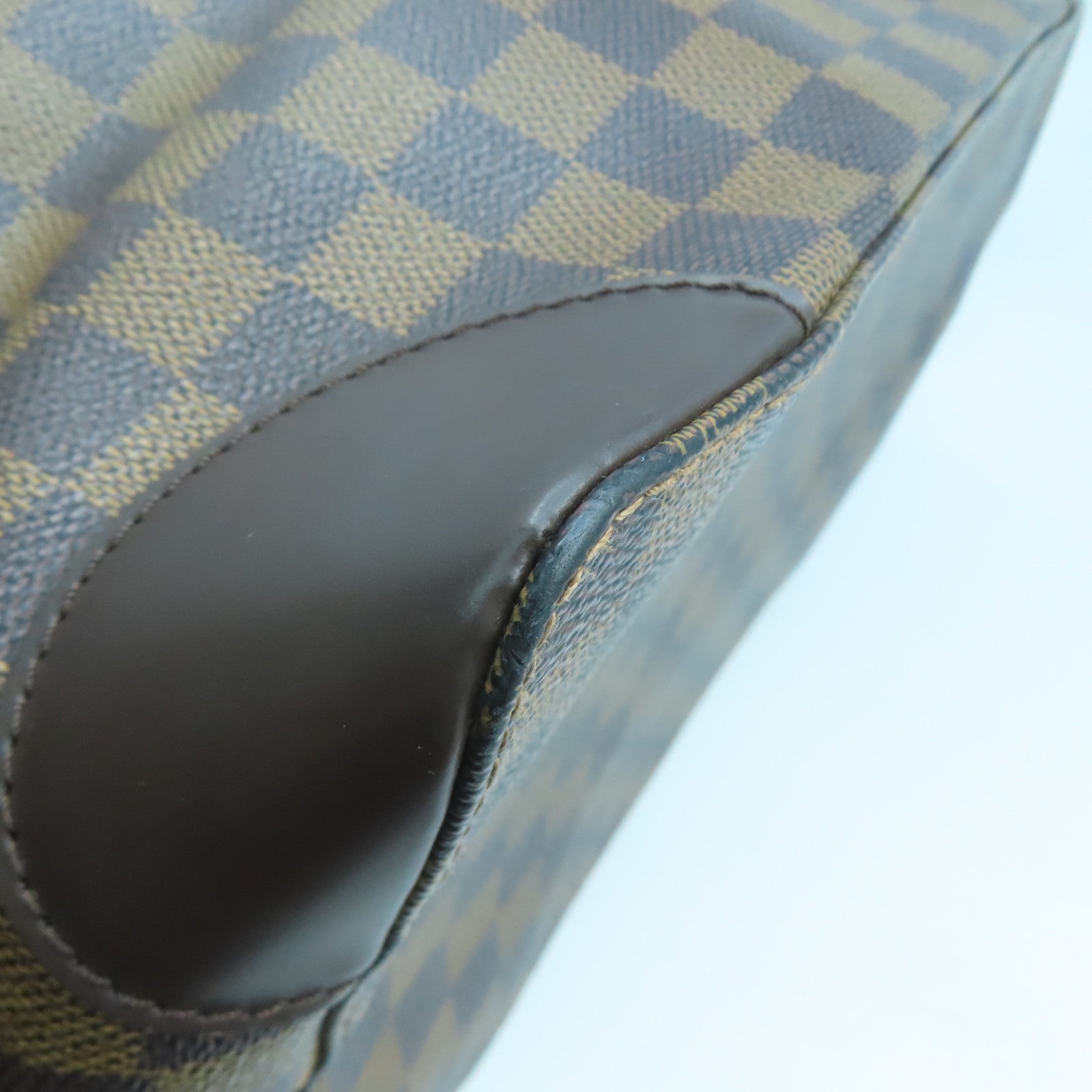 LOUIS VUITTON 【激減優惠】Damier Ebene Hampstead MM金扣肩背袋啡色
