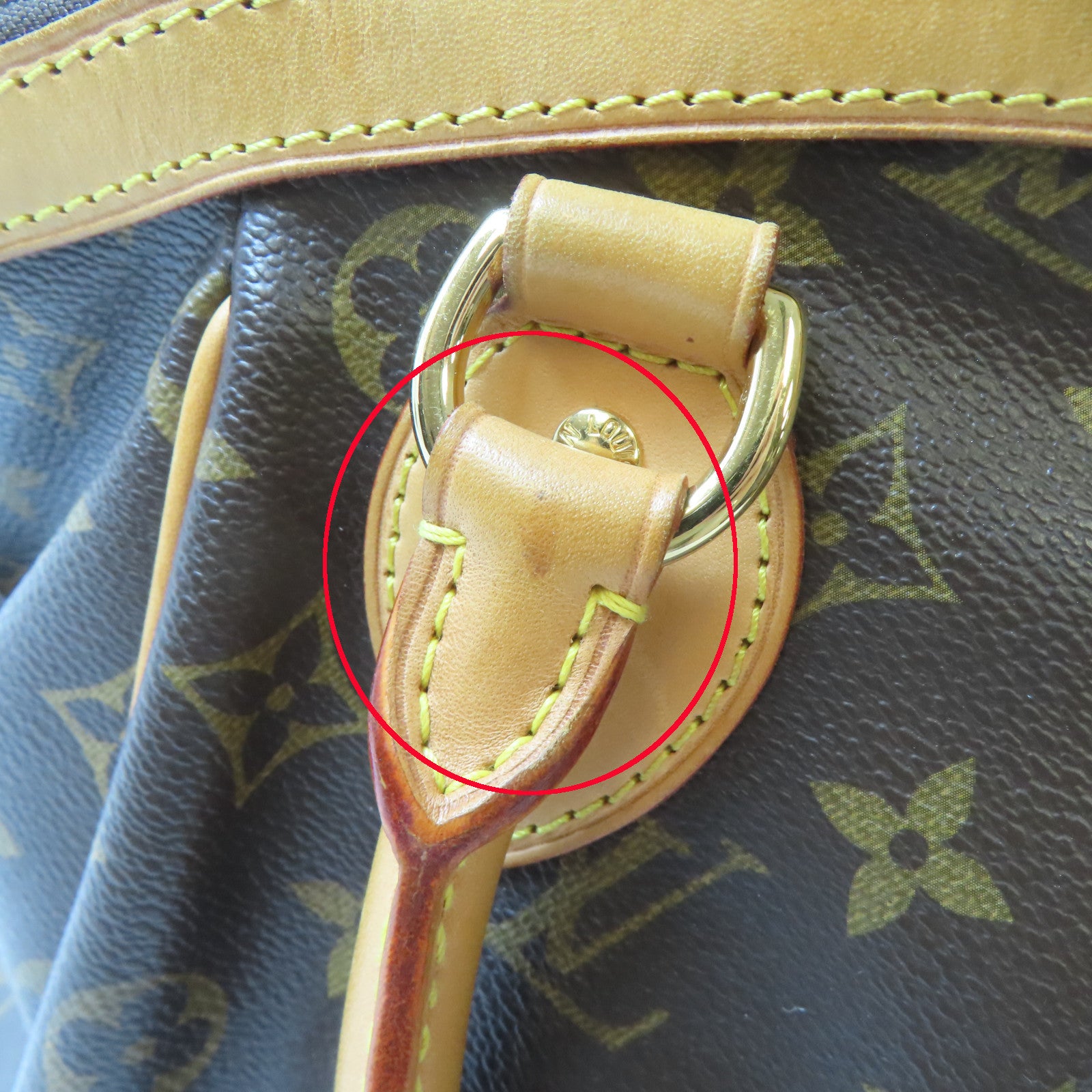 LOUIS VUITTON Monogram Tivoli PM金扣手挽袋啡色
