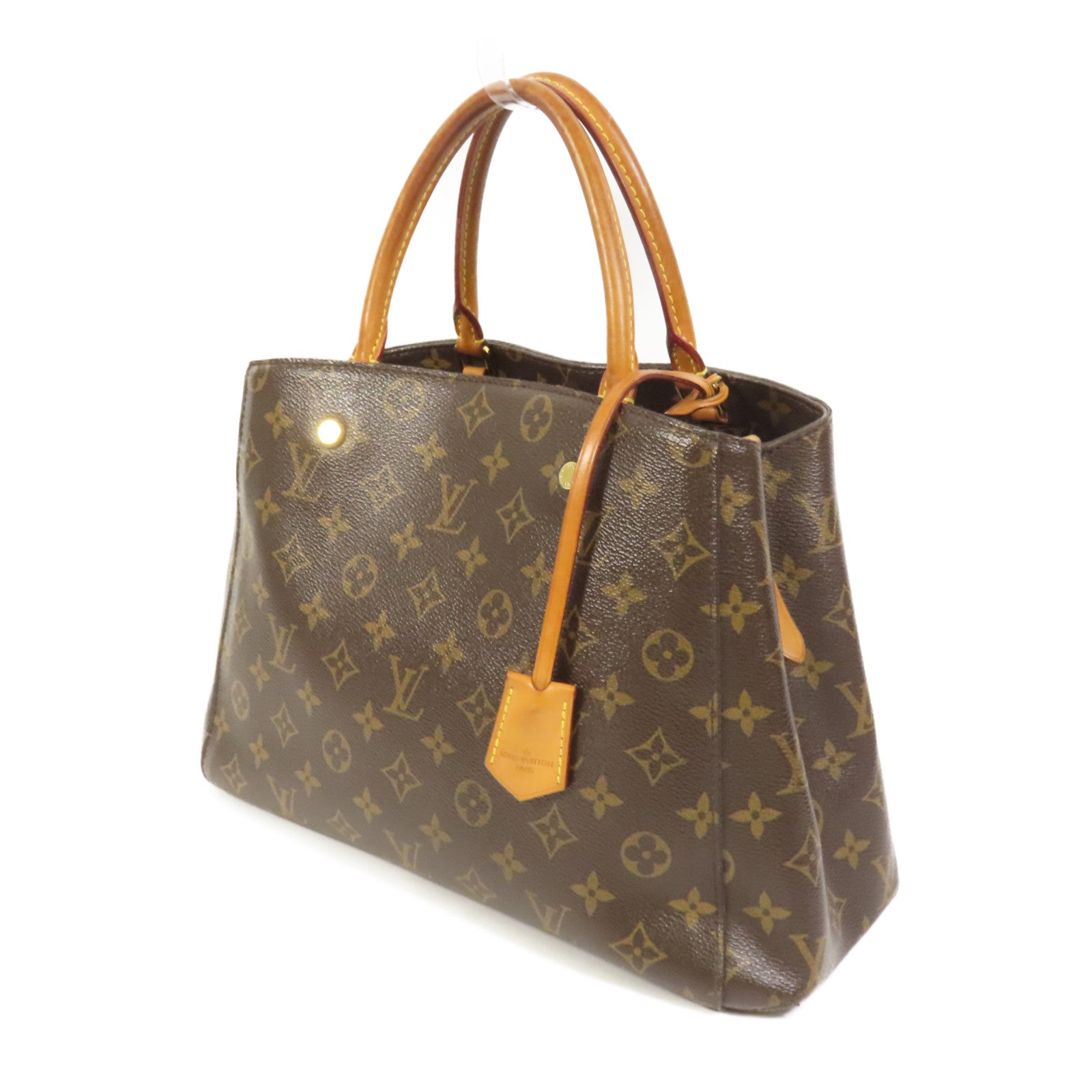 LOUIS VUITTON Monogram Montaigne MM金扣手挽肩背兩用袋