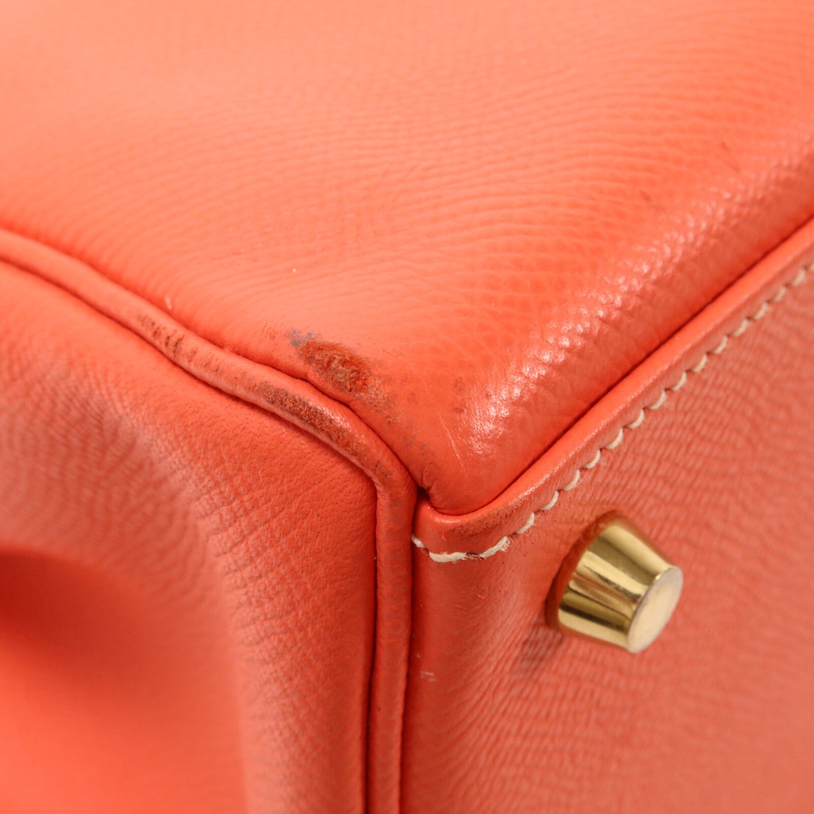 HERMES Epsom皮革/Chevre皮革Kelly 35手挽肩背兩用袋Rose Jaipur/Gold