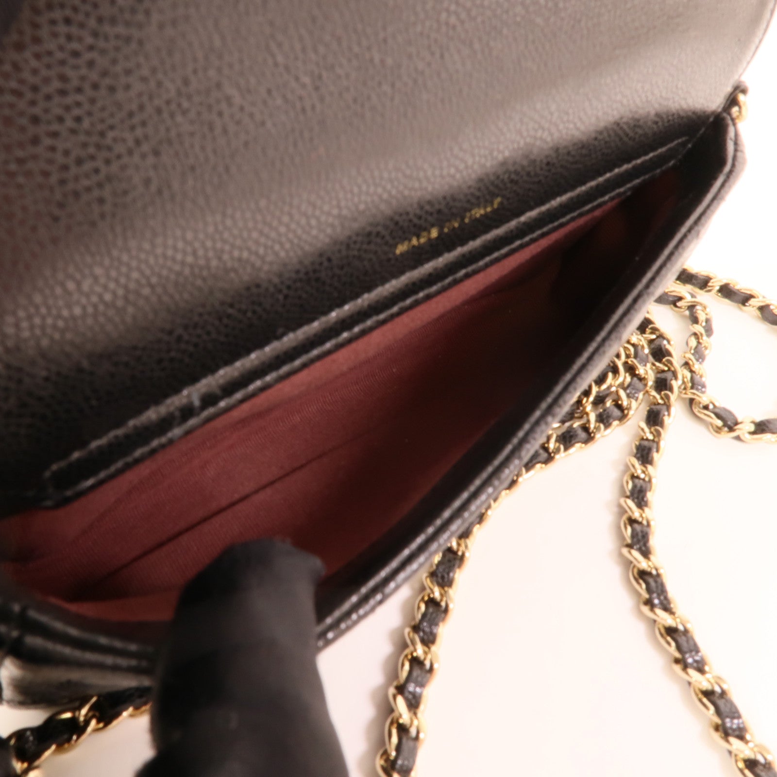 CHANEL 牛皮皮革Flap Phone Holder肩背袋