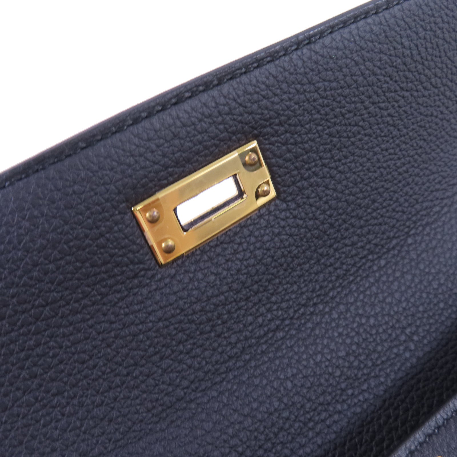 HERMES 【激減優惠】Togo皮革Kelly 25 2Way Hand Bag金扣手挽肩背兩用袋