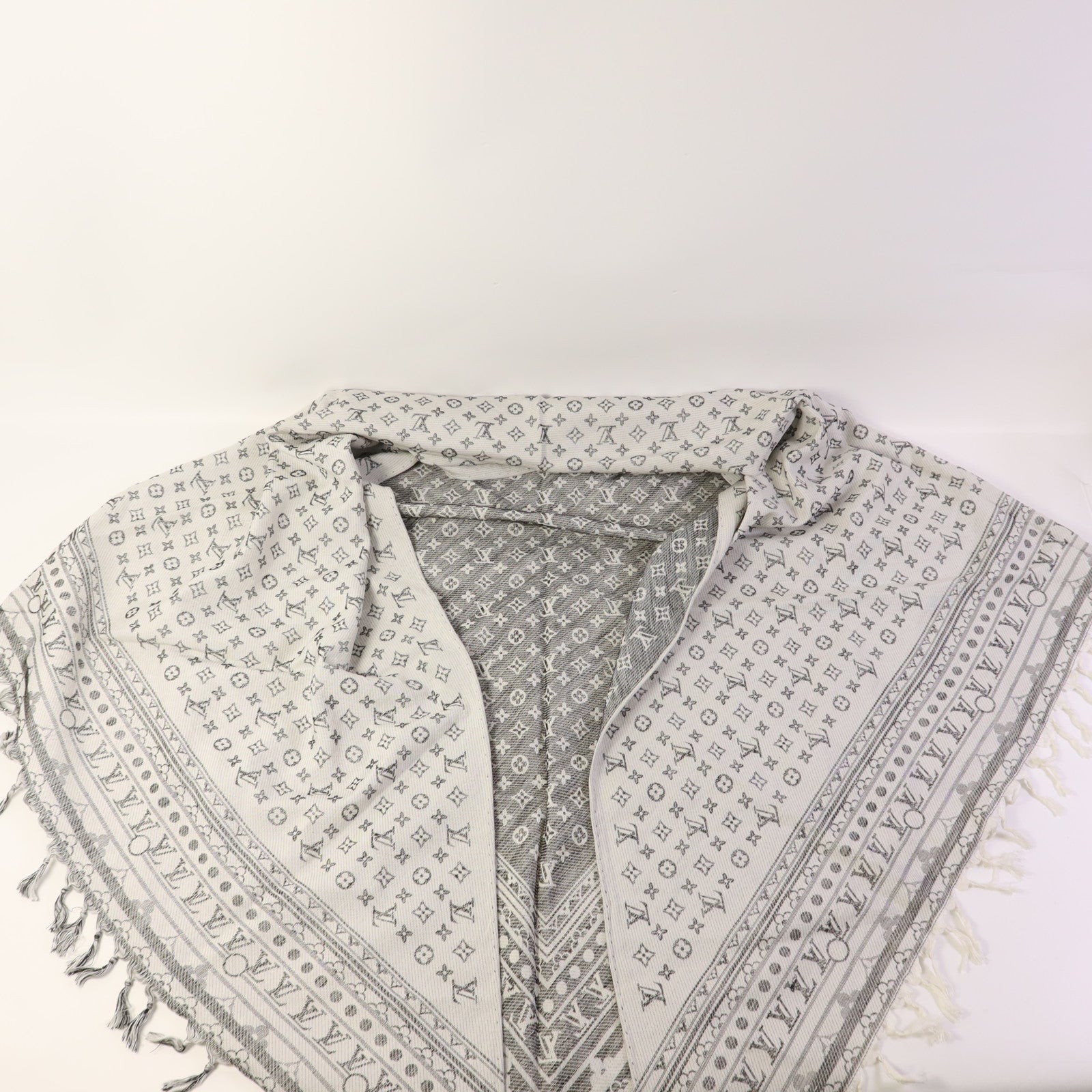 LOUIS VUITTON 絲質/羊毛Scarf絲巾
