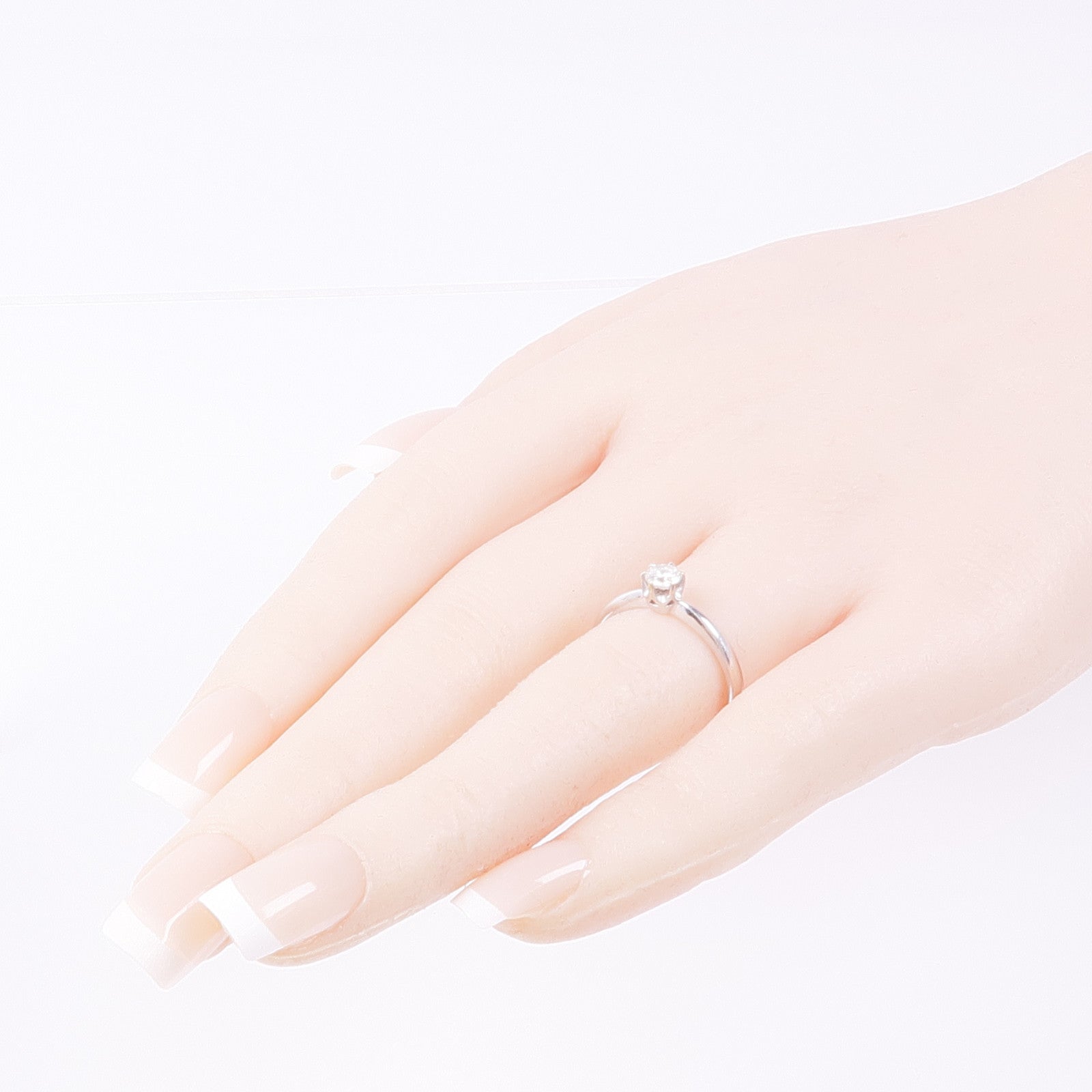 JEWELRY Diamond Ring Accessories 18K White Gold US#7.25