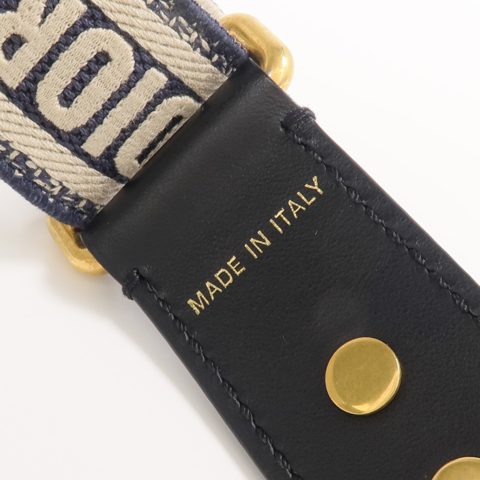 Dior 帆布Strap金扣肩背帶