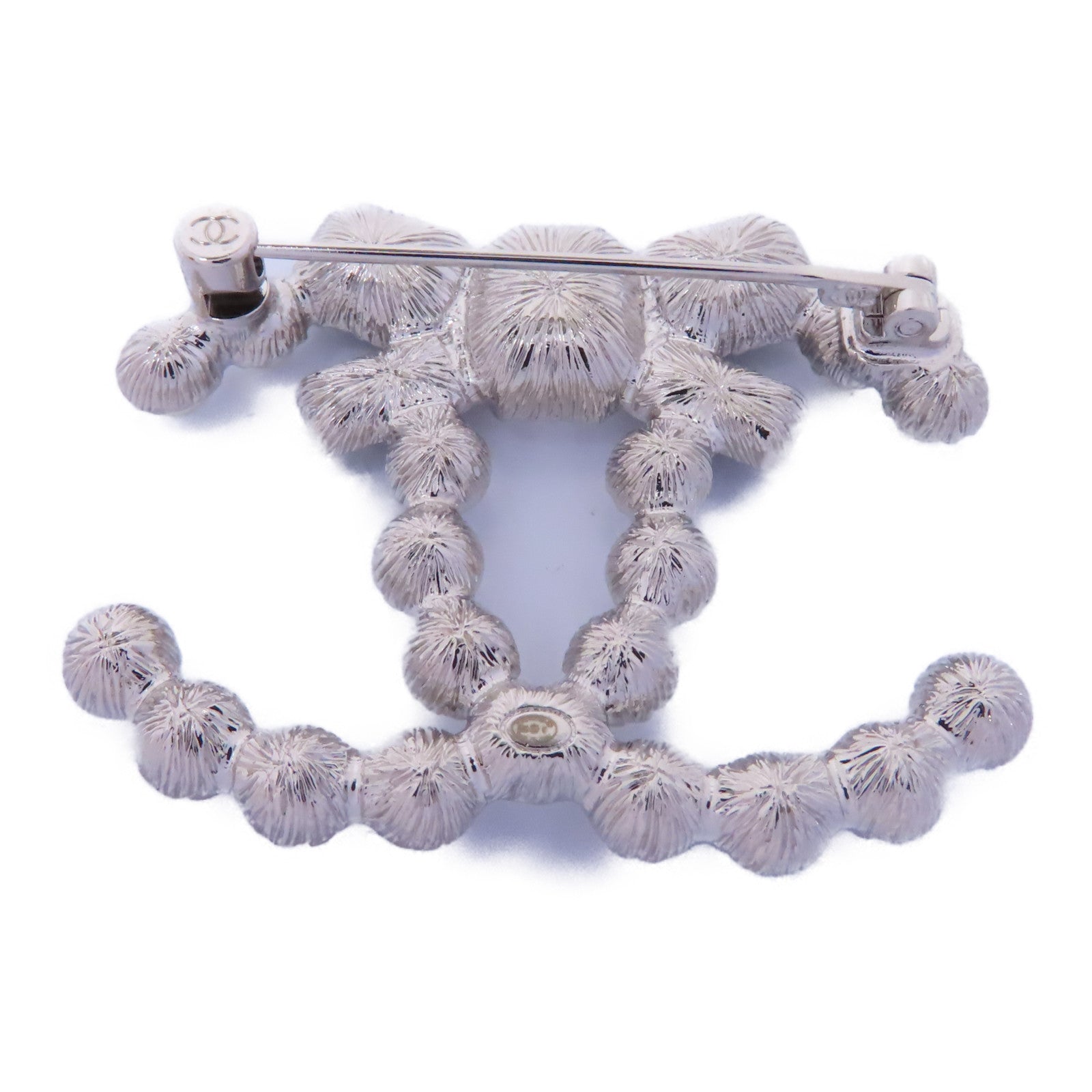 CHANEL PVC/金屬Brooch胸針銀色/白色/黑色