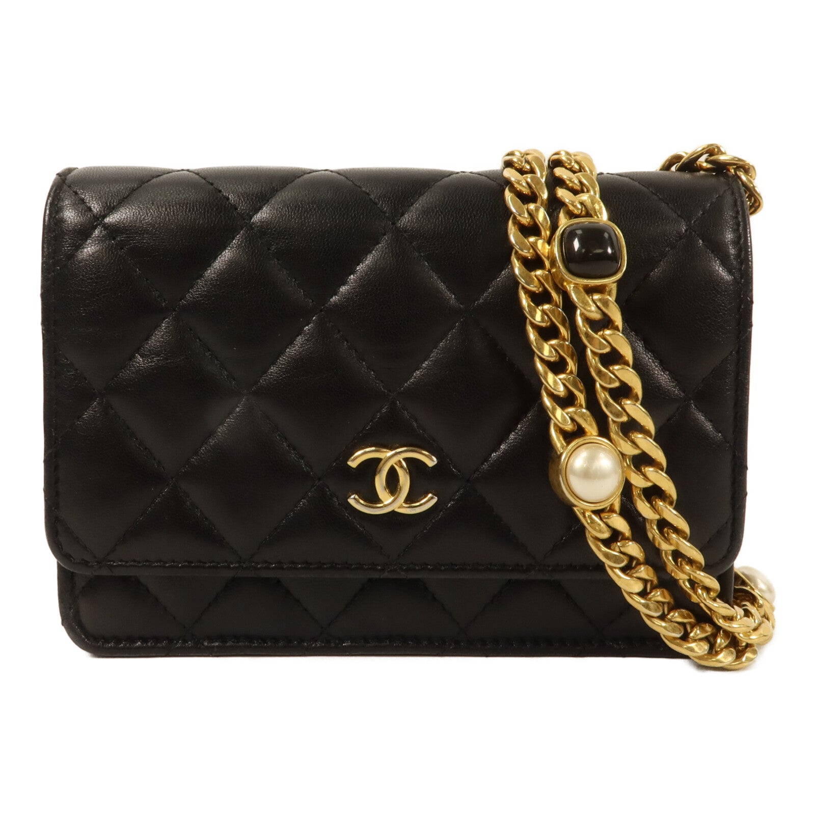 CHANEL 羊皮皮革Chain Shoulder鏈帶肩背袋