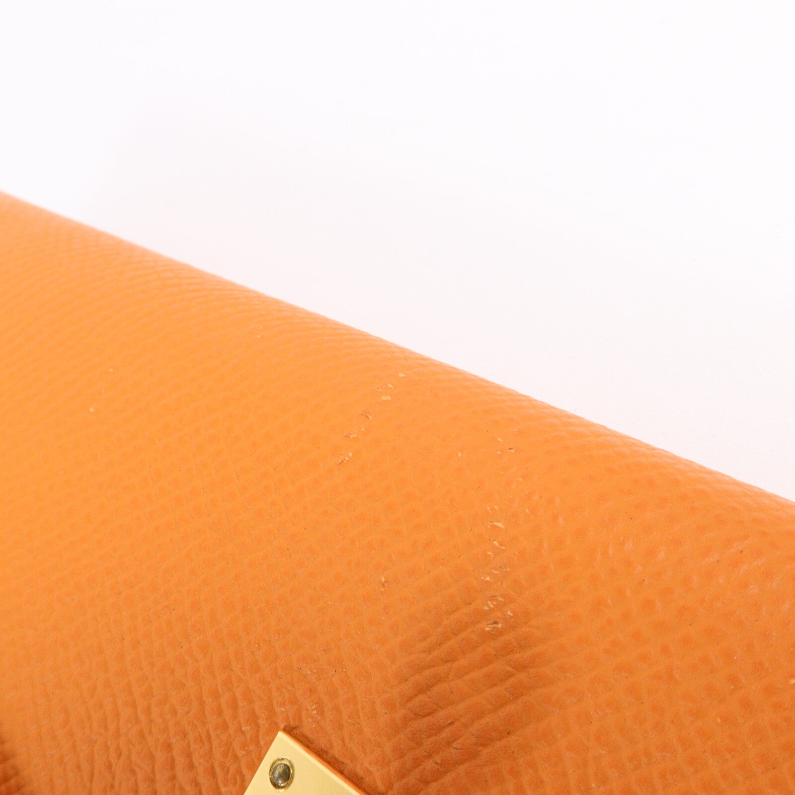 HERMES Epsom皮革Kelly Long Wallet長錢包Orange