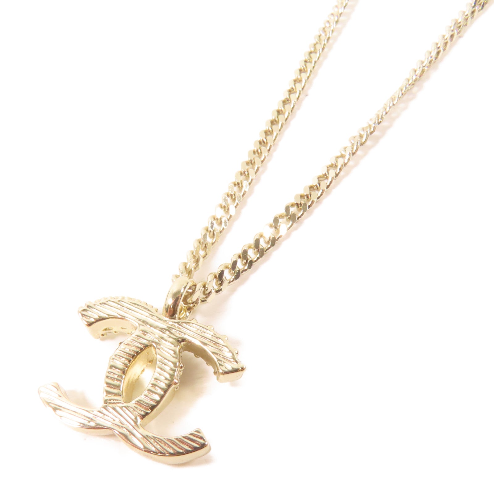 CHANEL 金屬Necklace項鍊金色