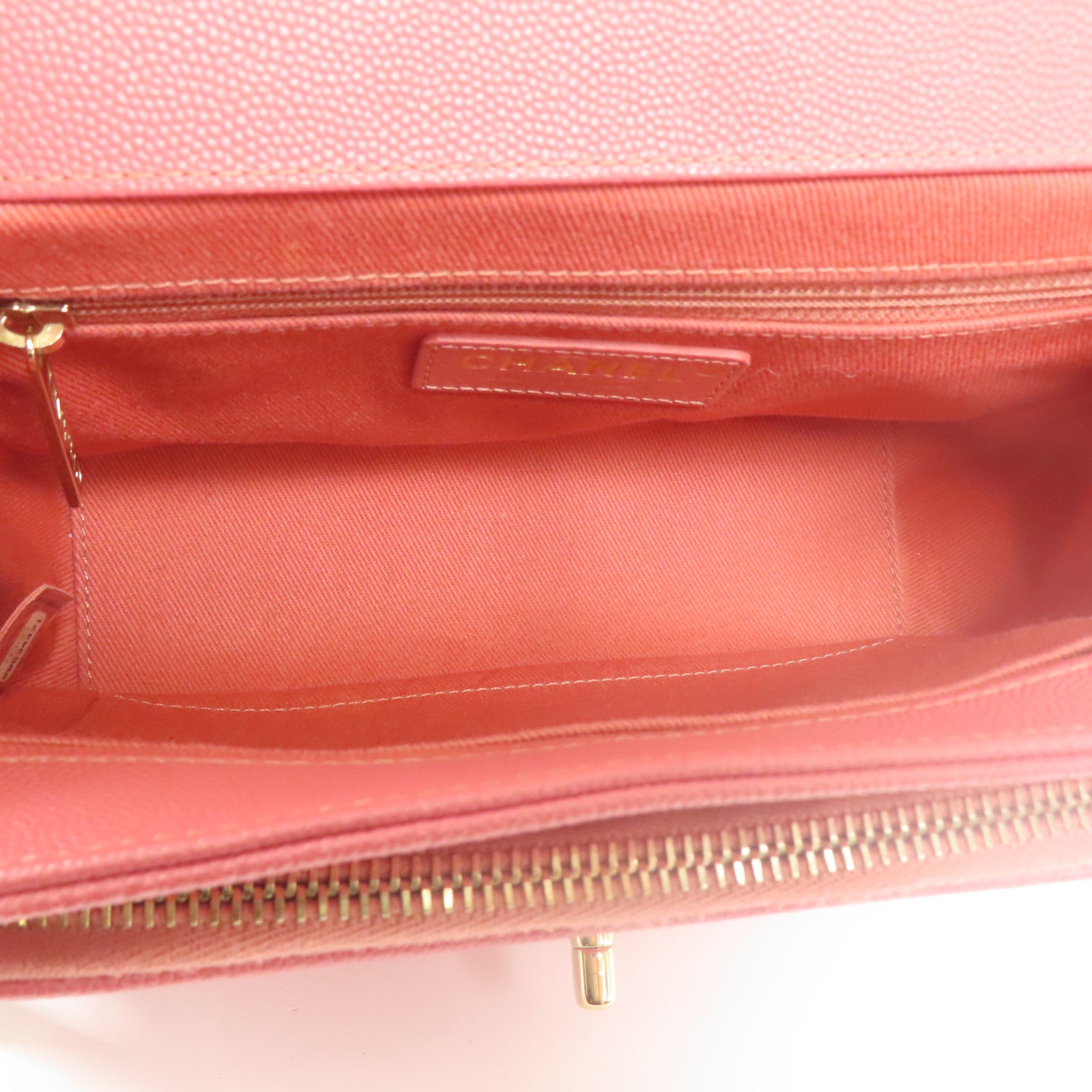 CHANEL 牛皮皮革Affinity金扣手挽肩背兩用袋