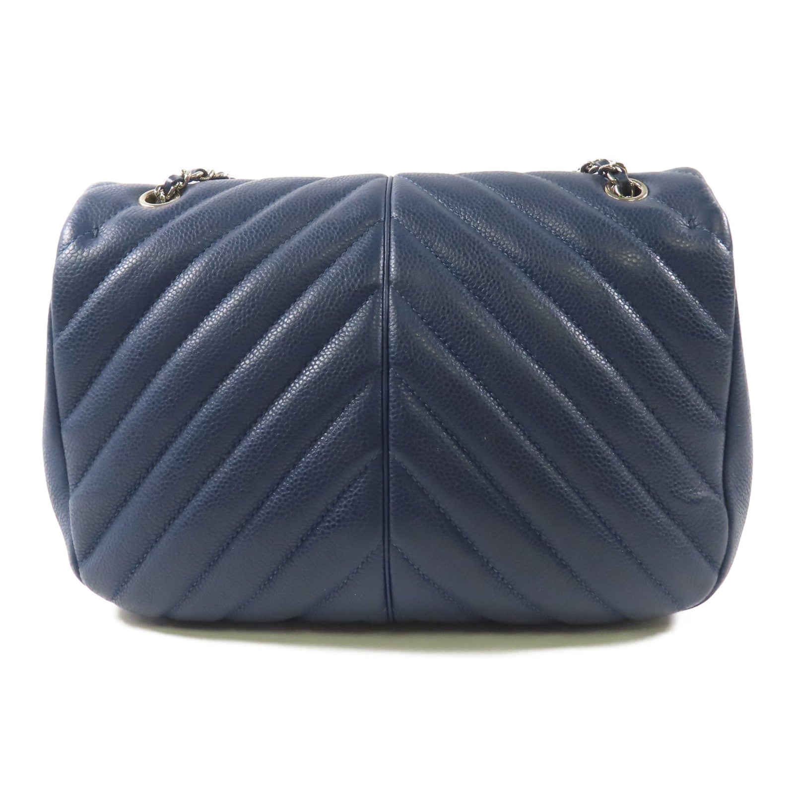 CHANEL 【激減優惠】牛皮皮革Chain Shoulder銀扣鏈帶肩背袋