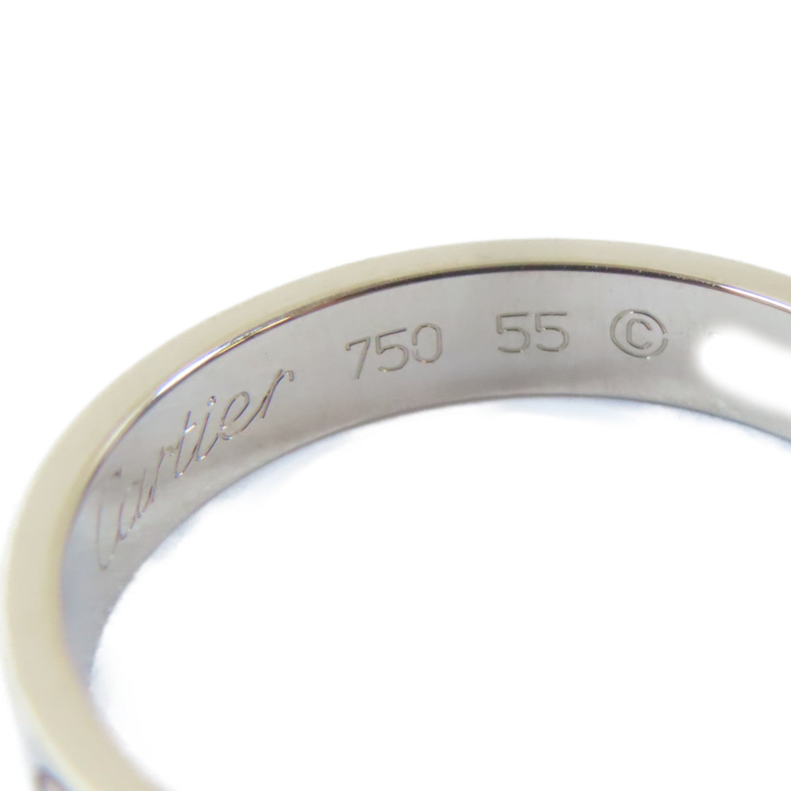 CARTIER 18K白金Mini Love Ring戒指Cartier#55/US#7