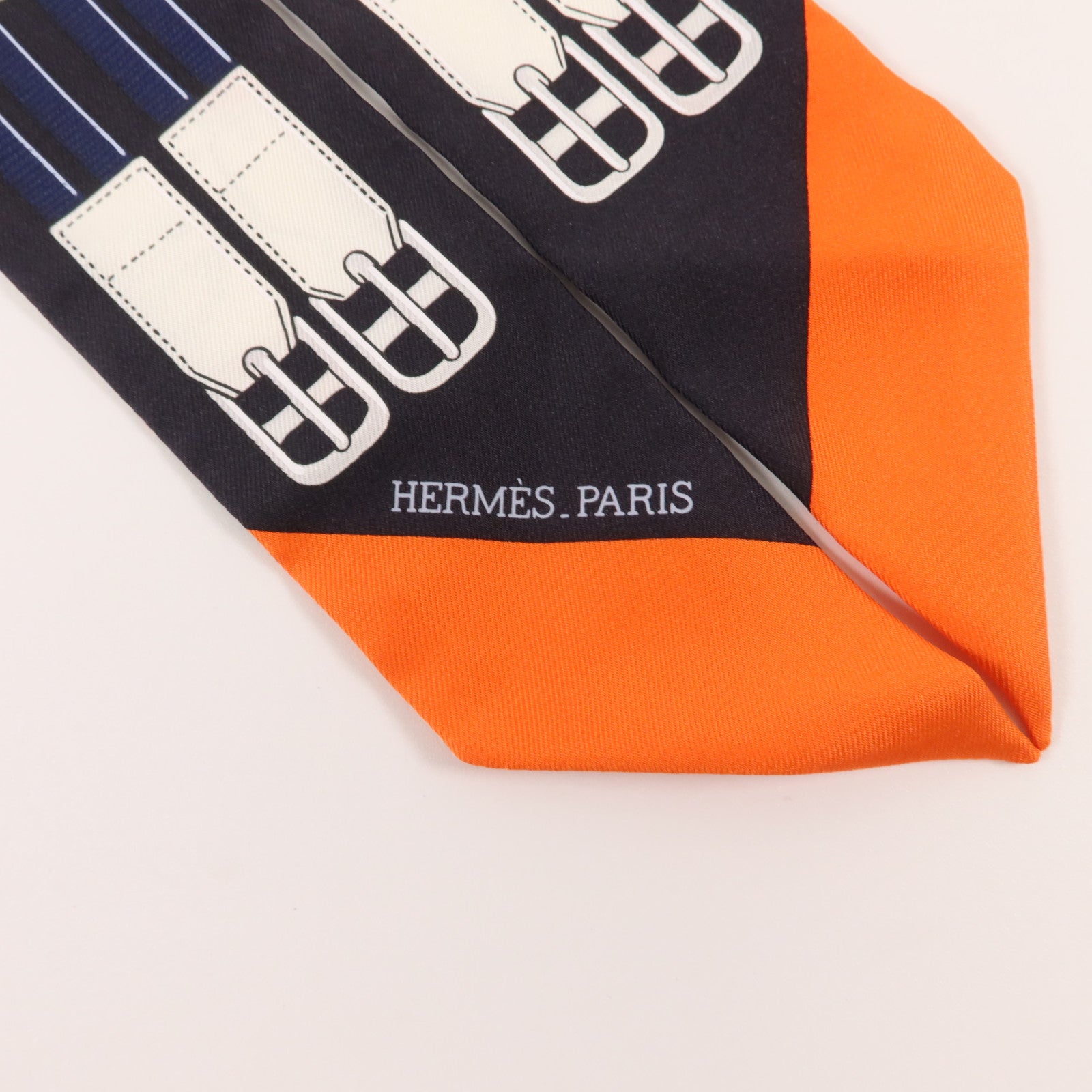 HERMES 絲質Twilly絲巾