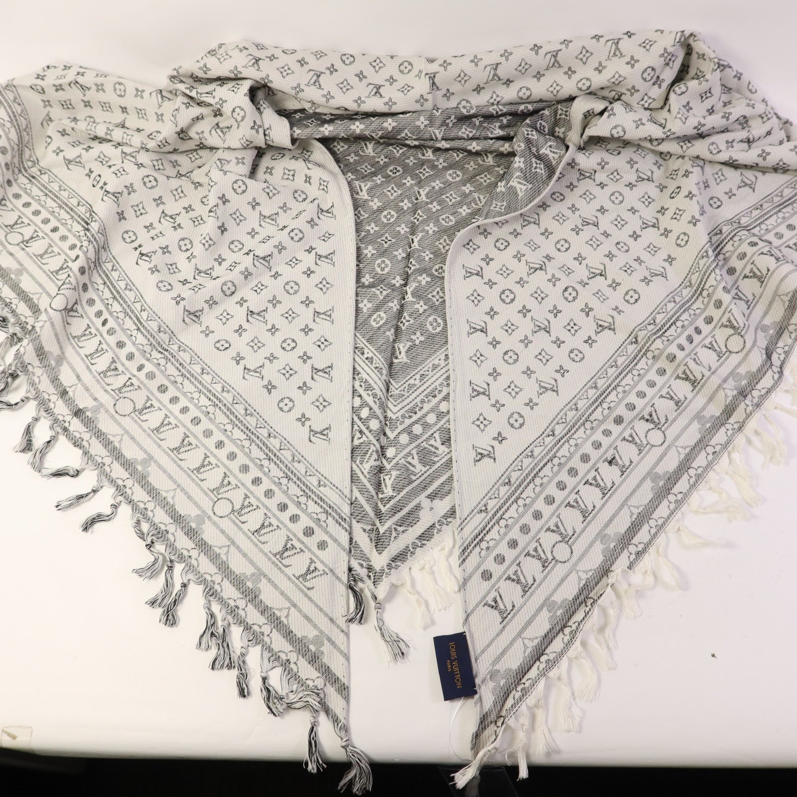 LOUIS VUITTON 絲質/羊毛Scarf絲巾