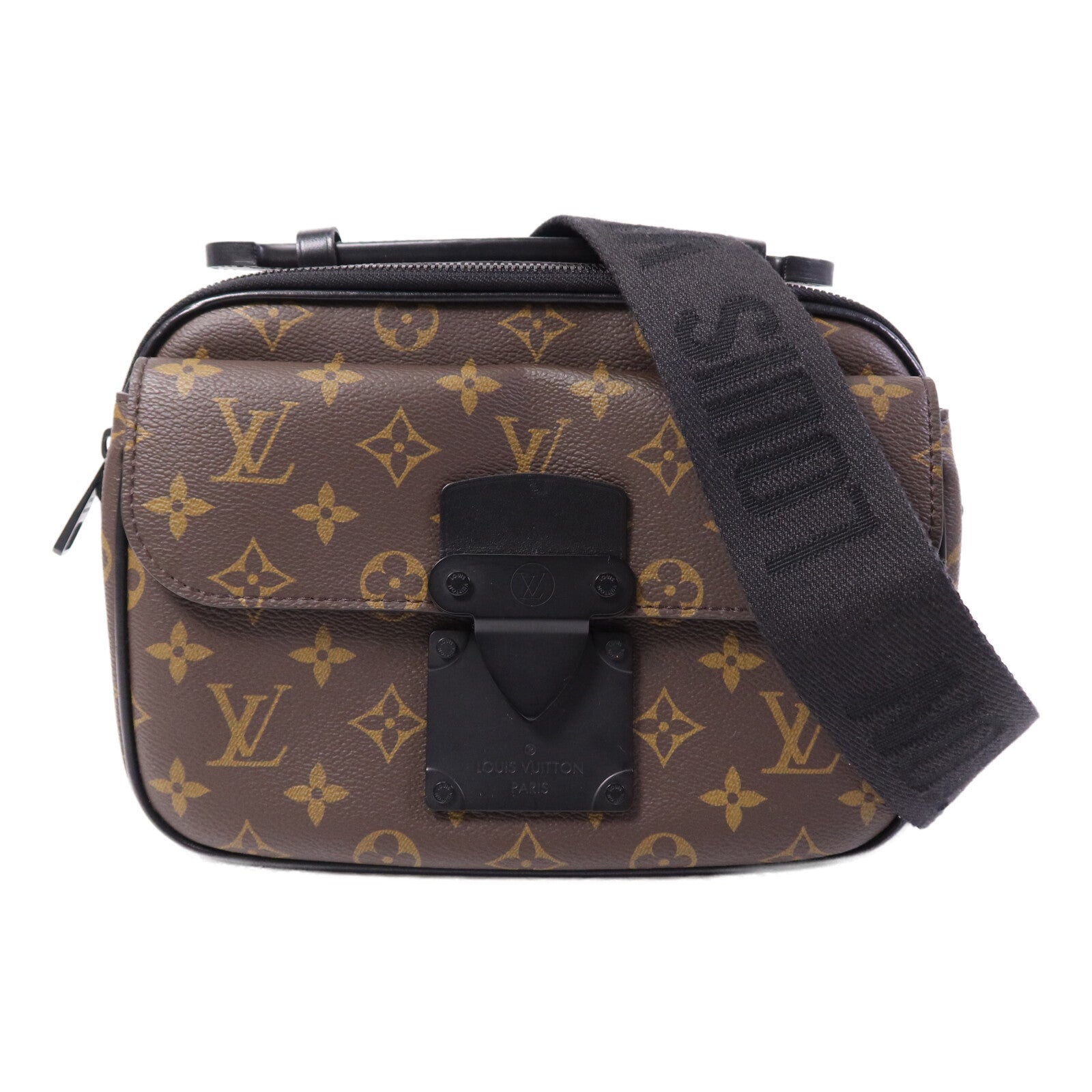 LOUIS VUITTON Monogram S Lock Messenger手挽肩背兩用袋