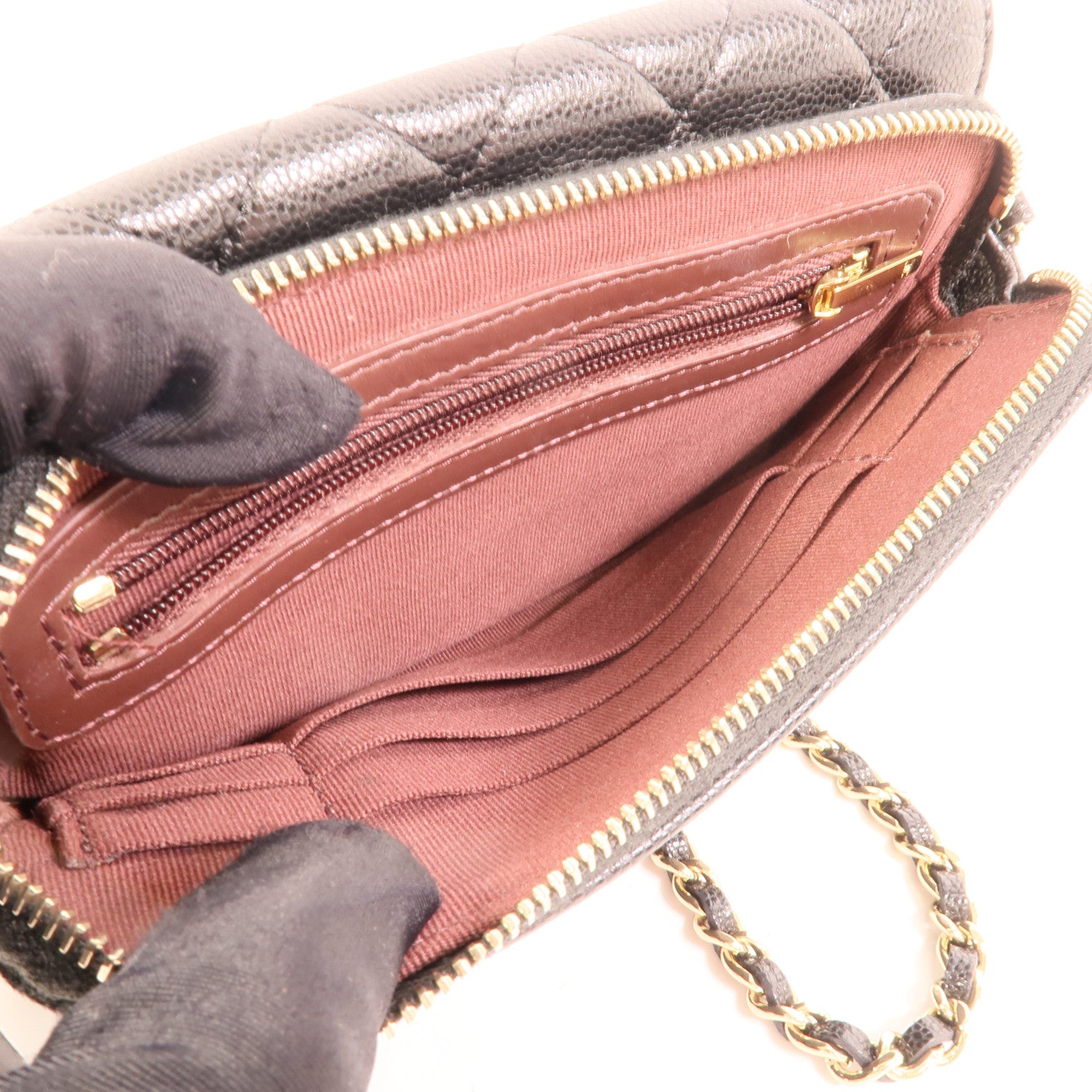 CHANEL 牛皮皮革Flap Phone Holder肩背袋